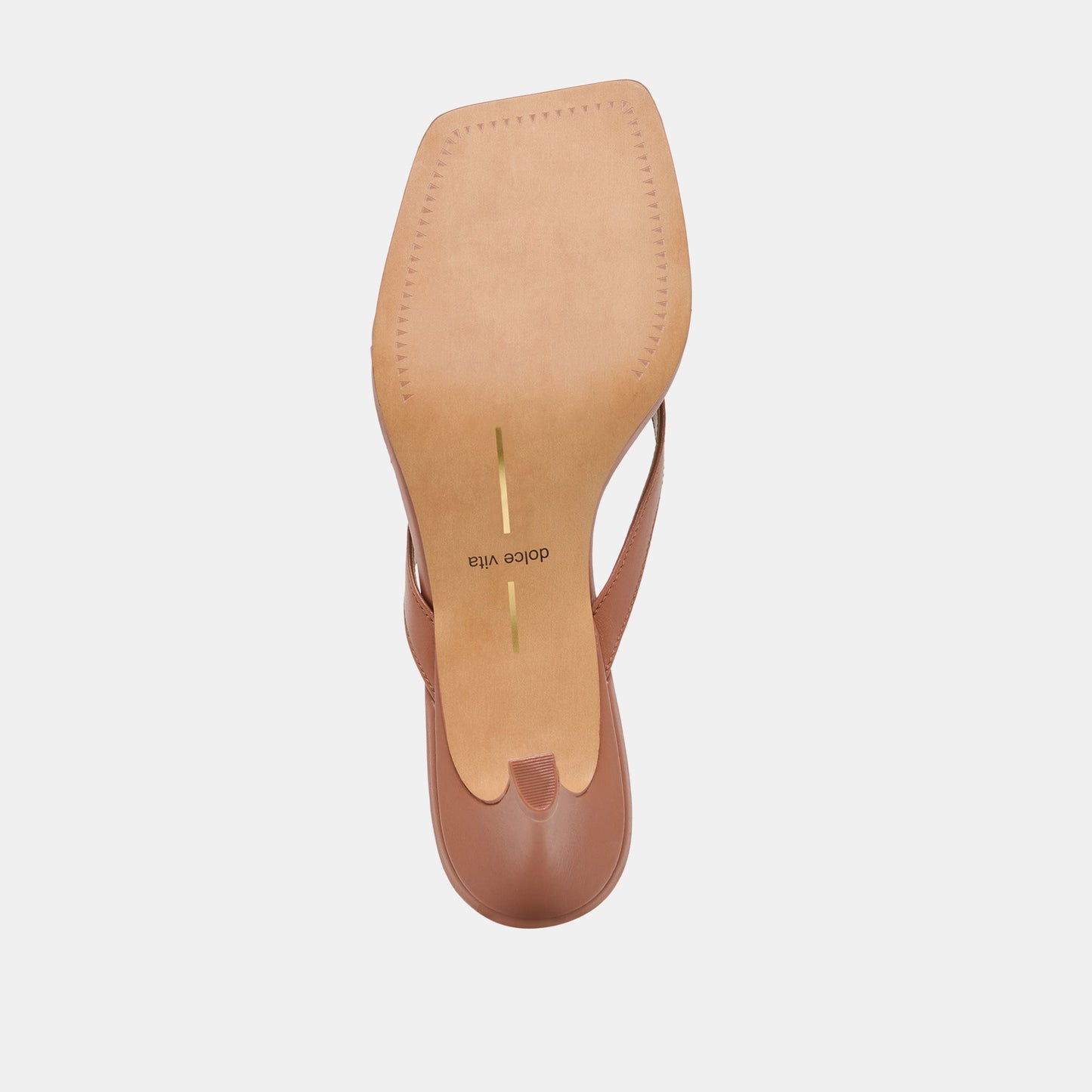 Ramia Cognac Leather Heels