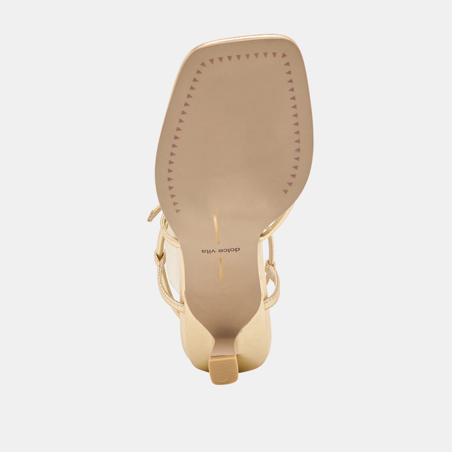 Mylee Gold Distressed Leather Heels