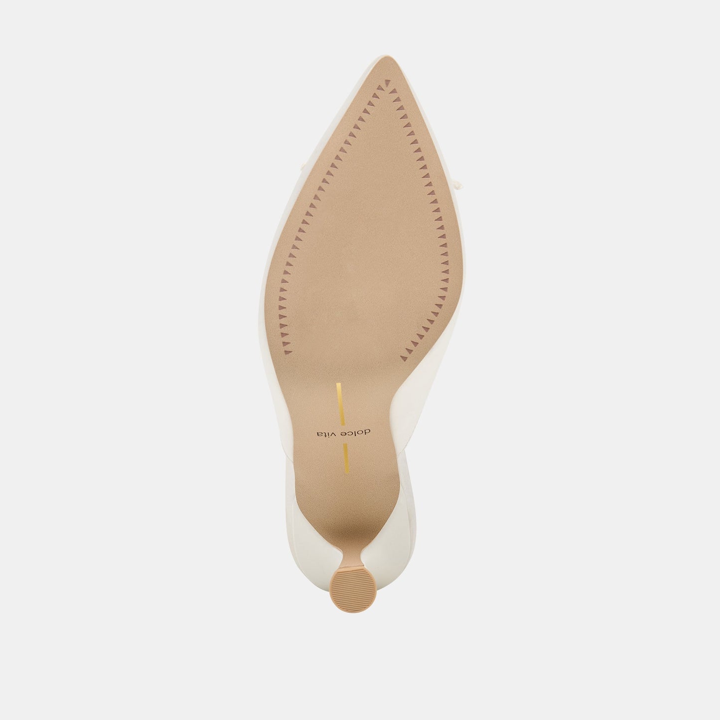 Cleo High Off White Satin Heels
