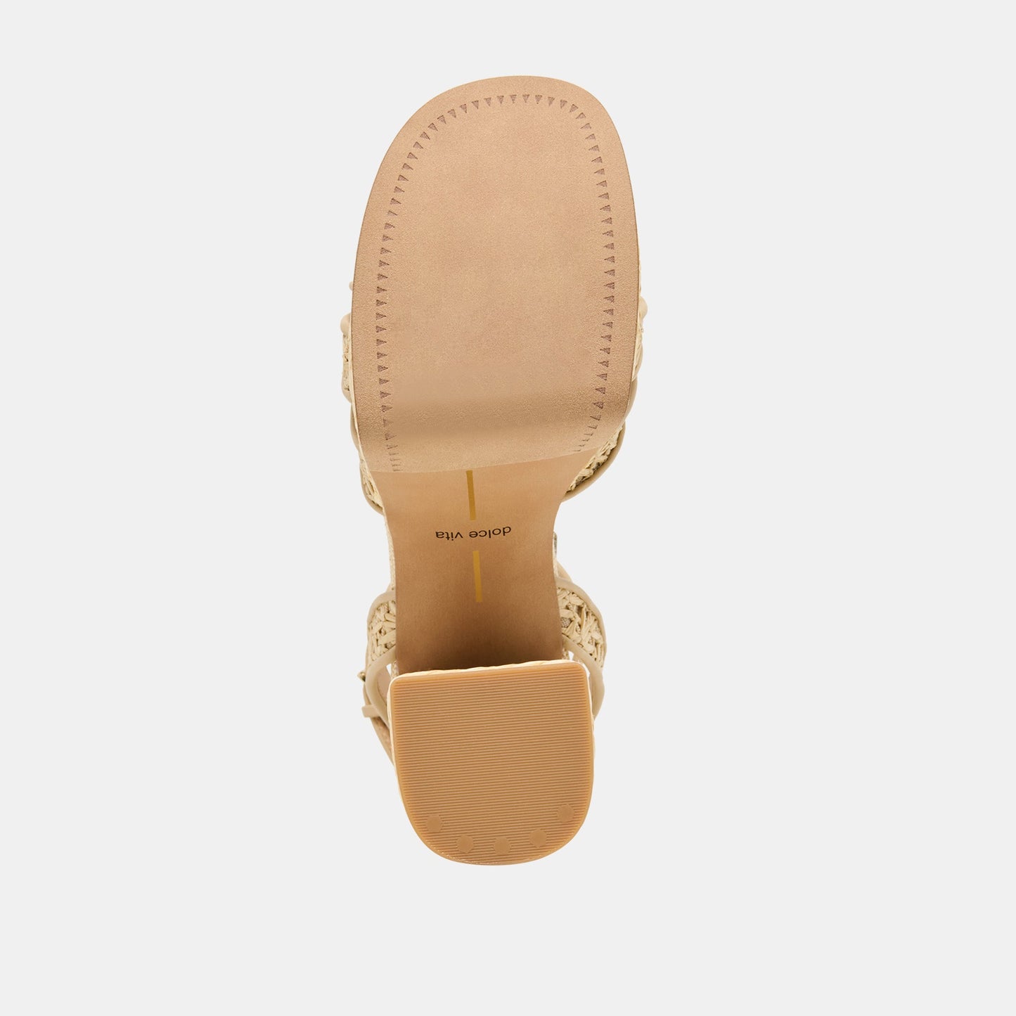 Danila Lt Natural Cross Hatch Raffia Heels