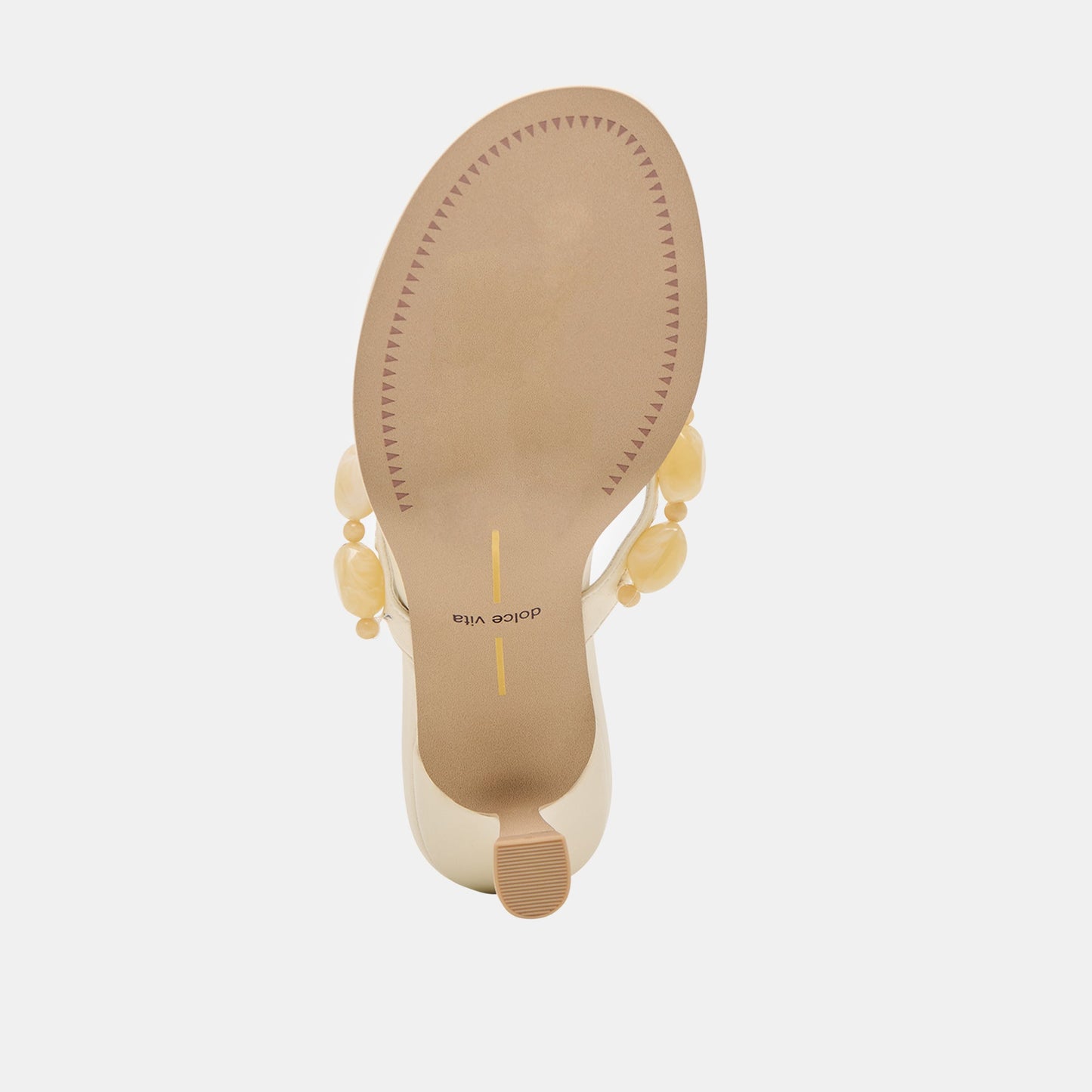 Daksie Off White Leather Heels
