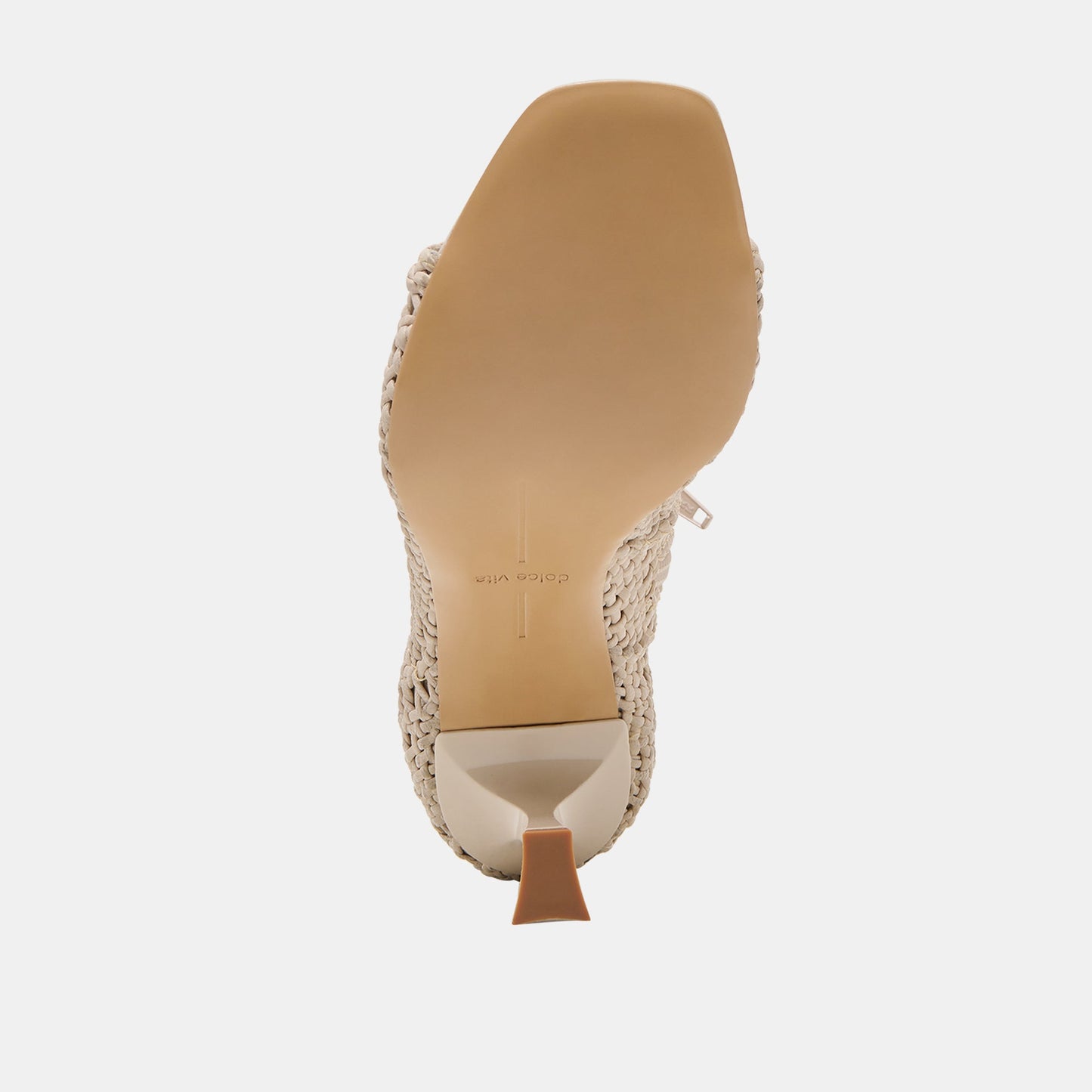 Quin Bone Woven Leather Heels