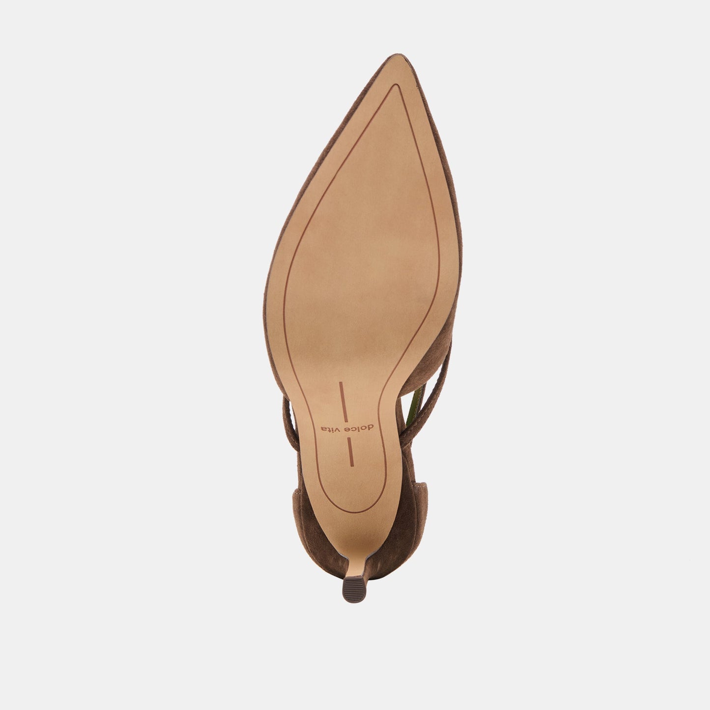 Kaine Dk Brown Suede Heels