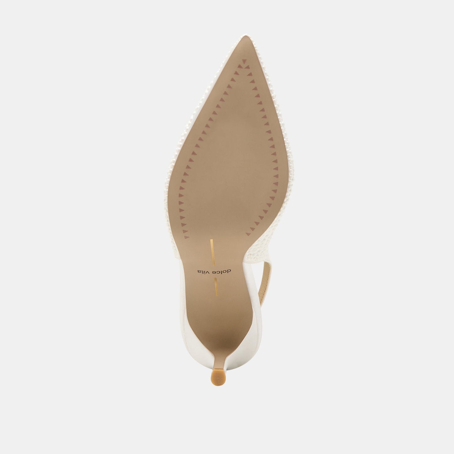 Elasi Pearl Off White Satin Heels