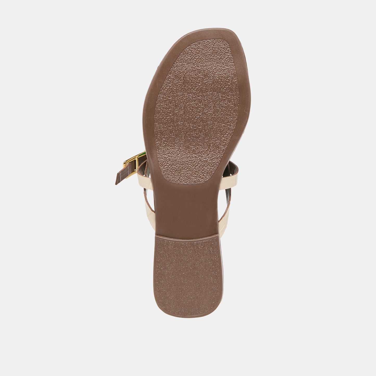 Piers Beige Croco Embossed Leather Sandals