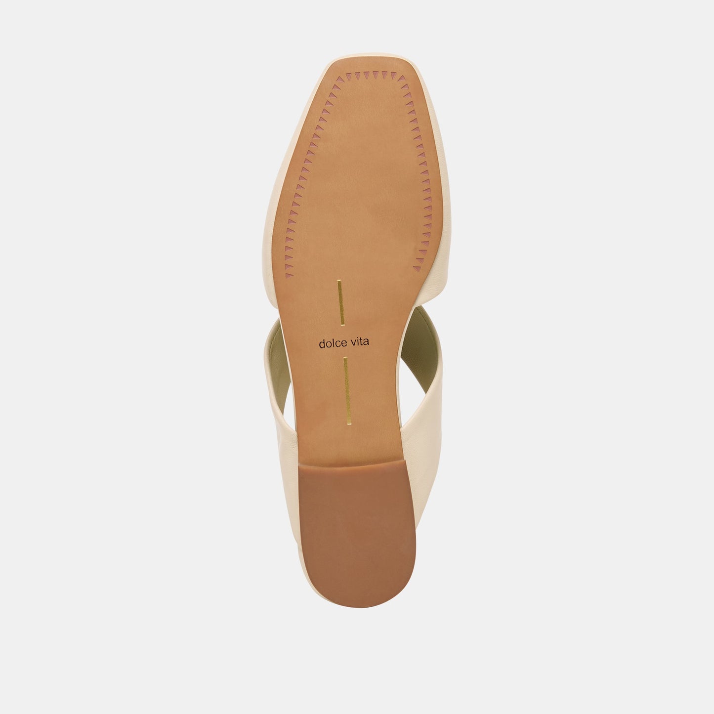 Franey White Leather Flats