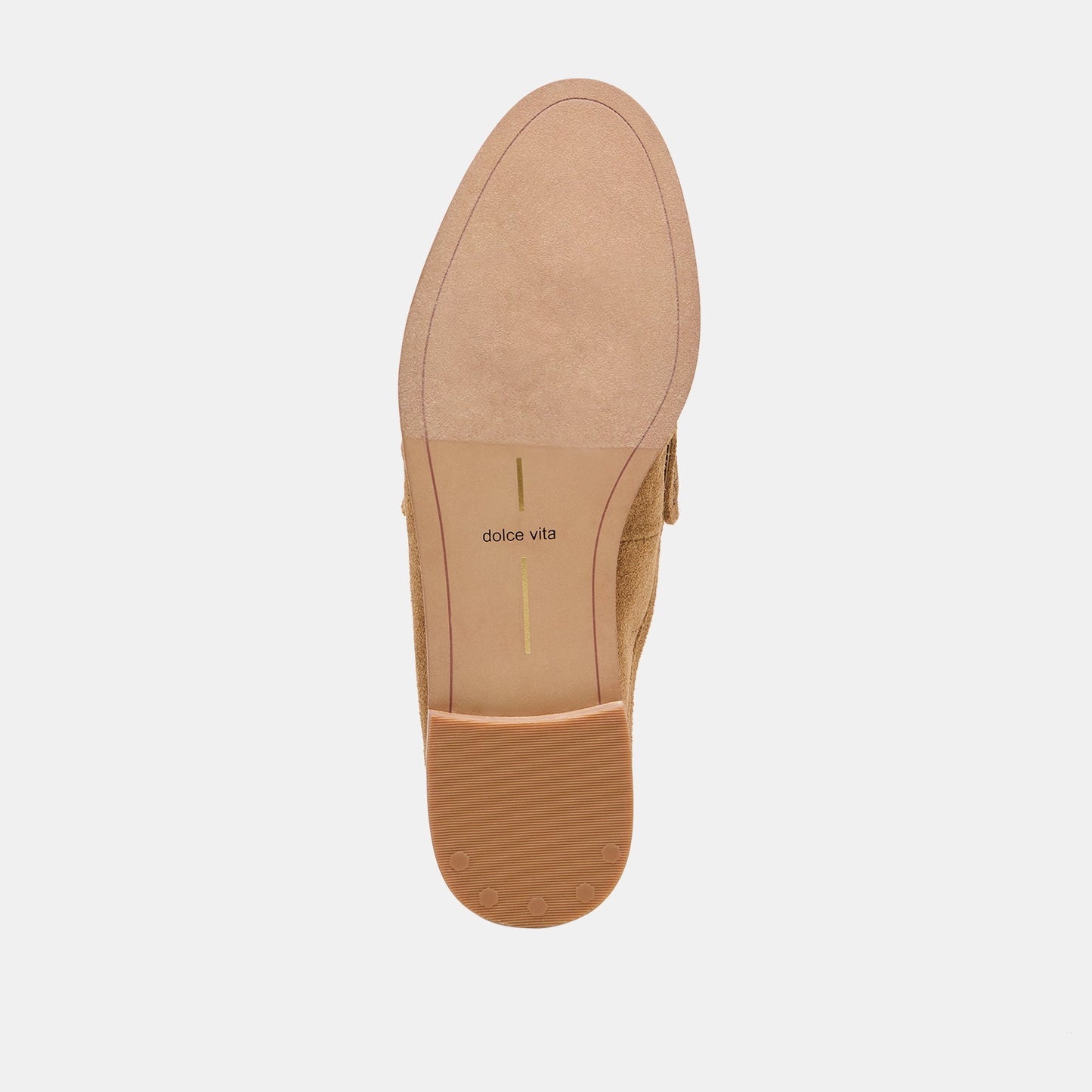 BETZY Lt Brown Suede Closed-Toe Slip-On Loafers