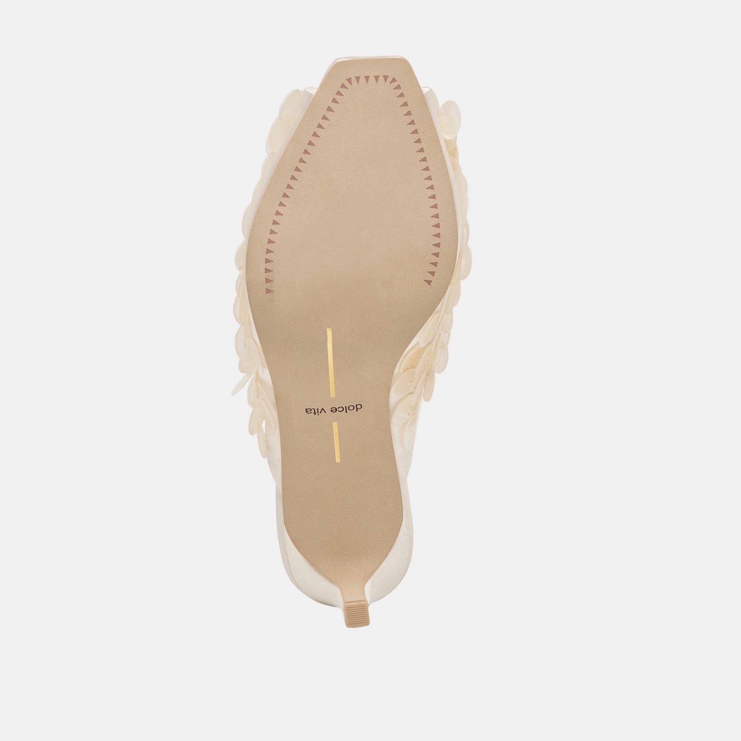 Samary Confetti Off White Satin Heels