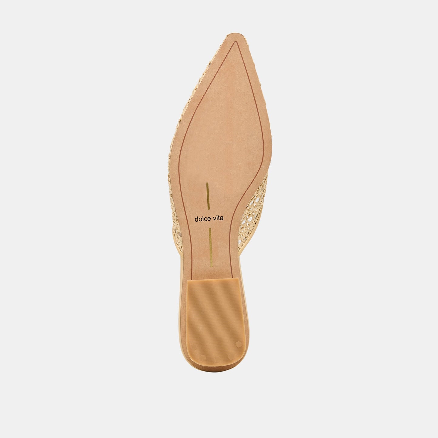 Elm Natural Cross Hatch Raffia Flats