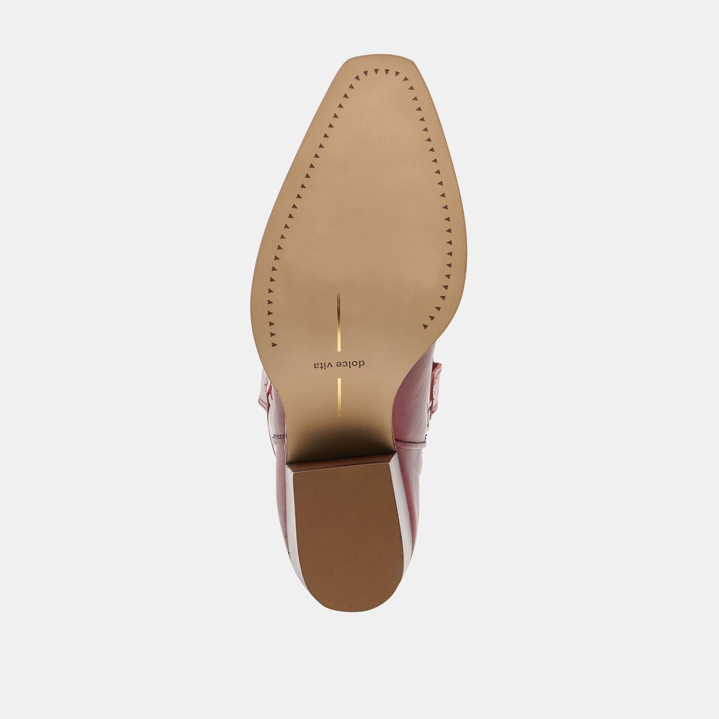 VIGLA Garnet Leather Pointed-Toe Western Boots