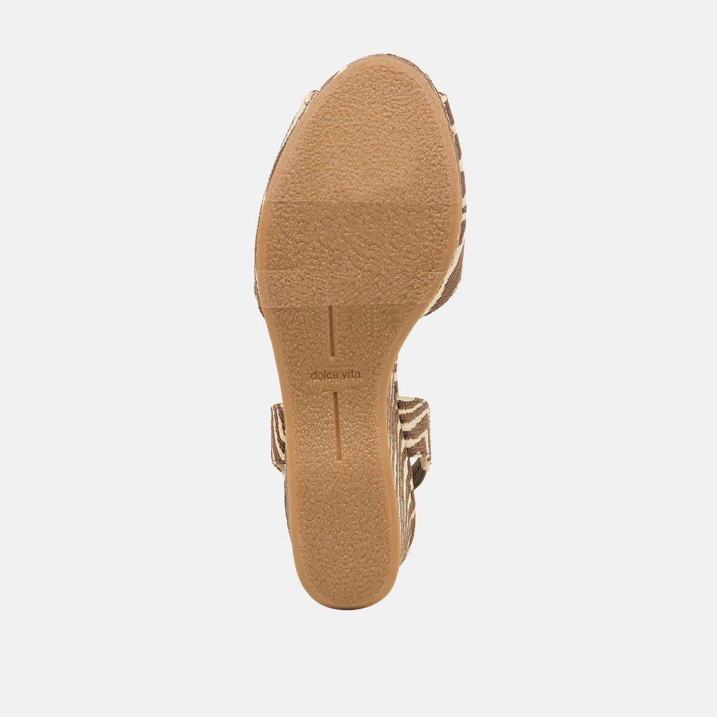 Akera Beige Zebra Raffia Wedges