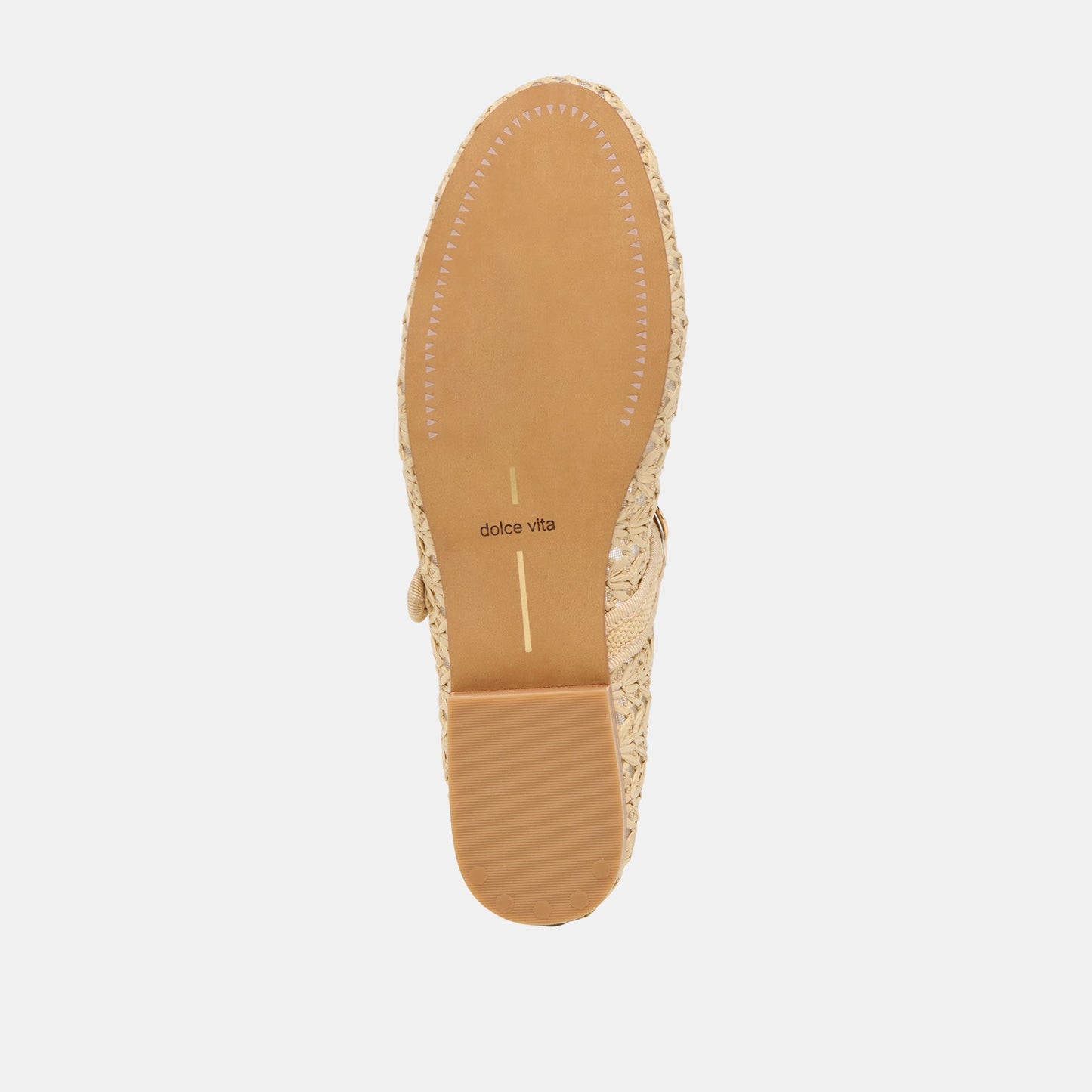 Relan Natural Cross Hatch Raffia Ballet Flats