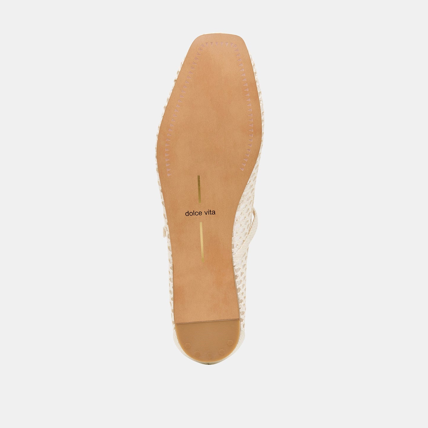 Reyes White Woven Raffia Ballet Flats