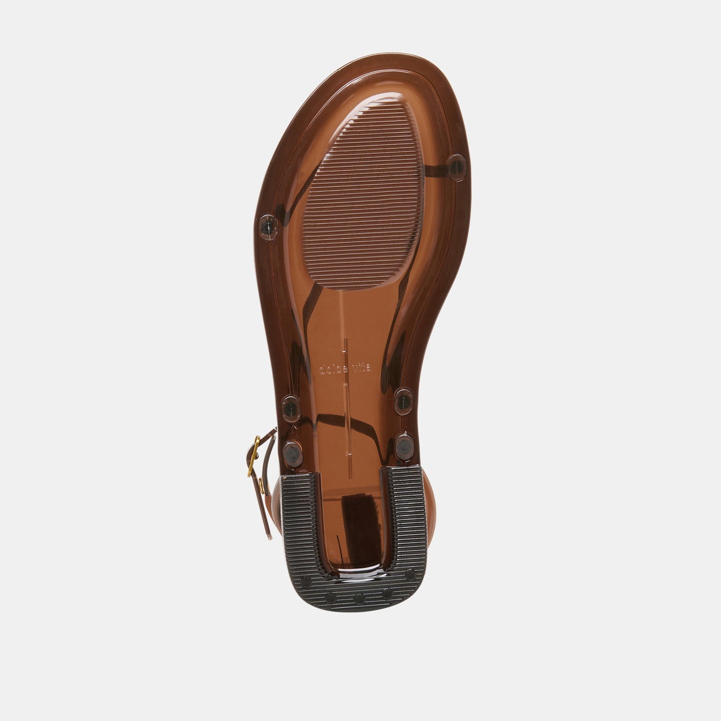 Kenley Vinyl Chocolate Jelly Sandals