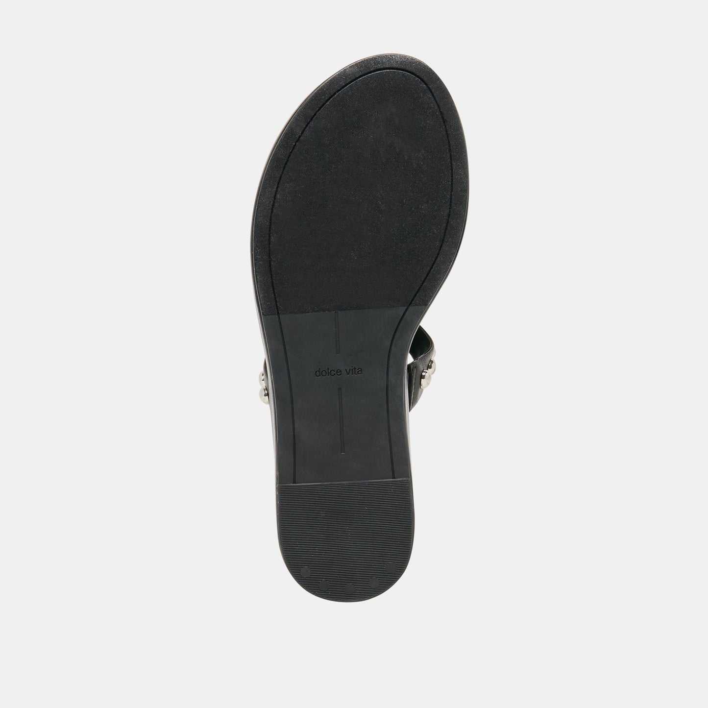Amary Stud Black Leather Sandals