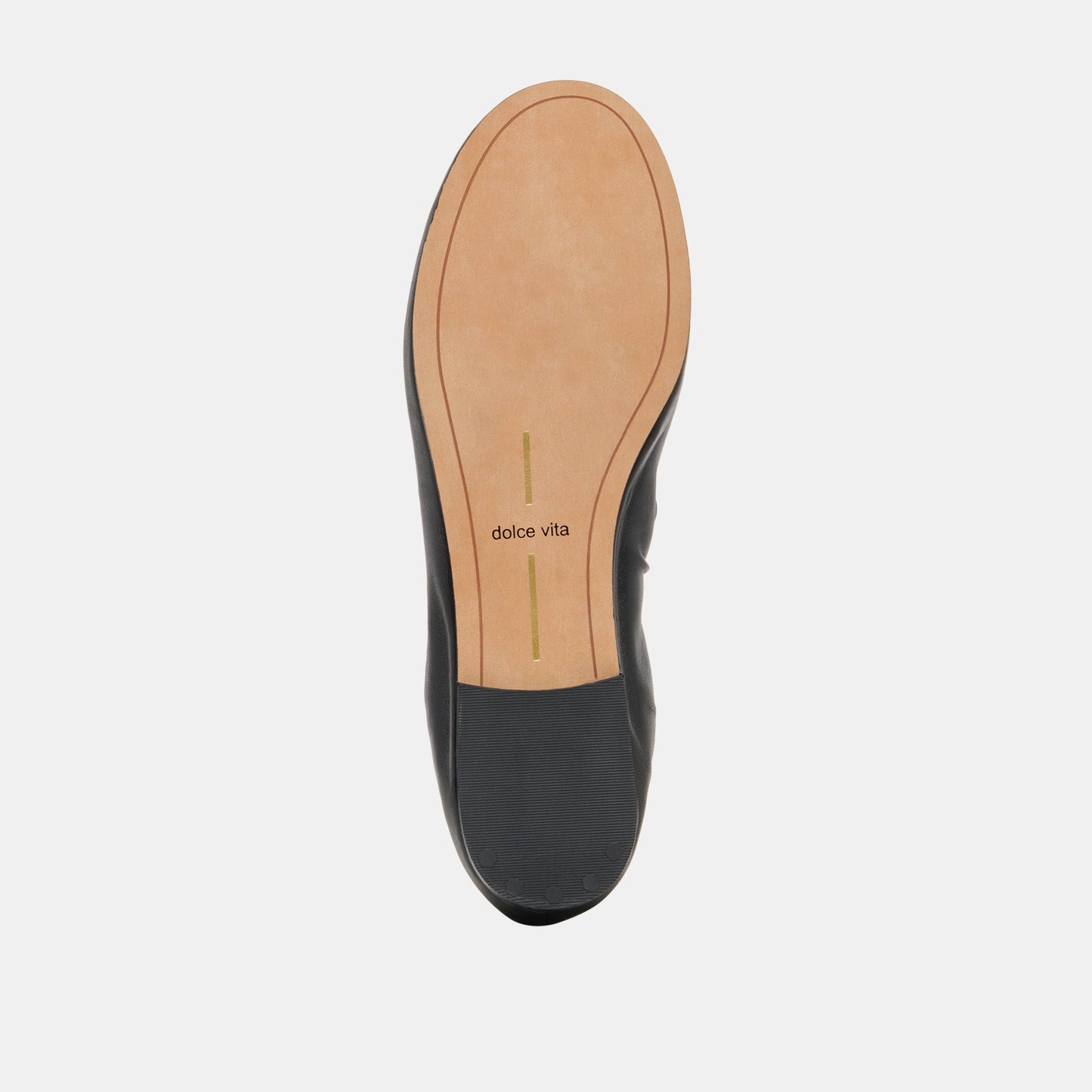 Cornel Black Leather Flats