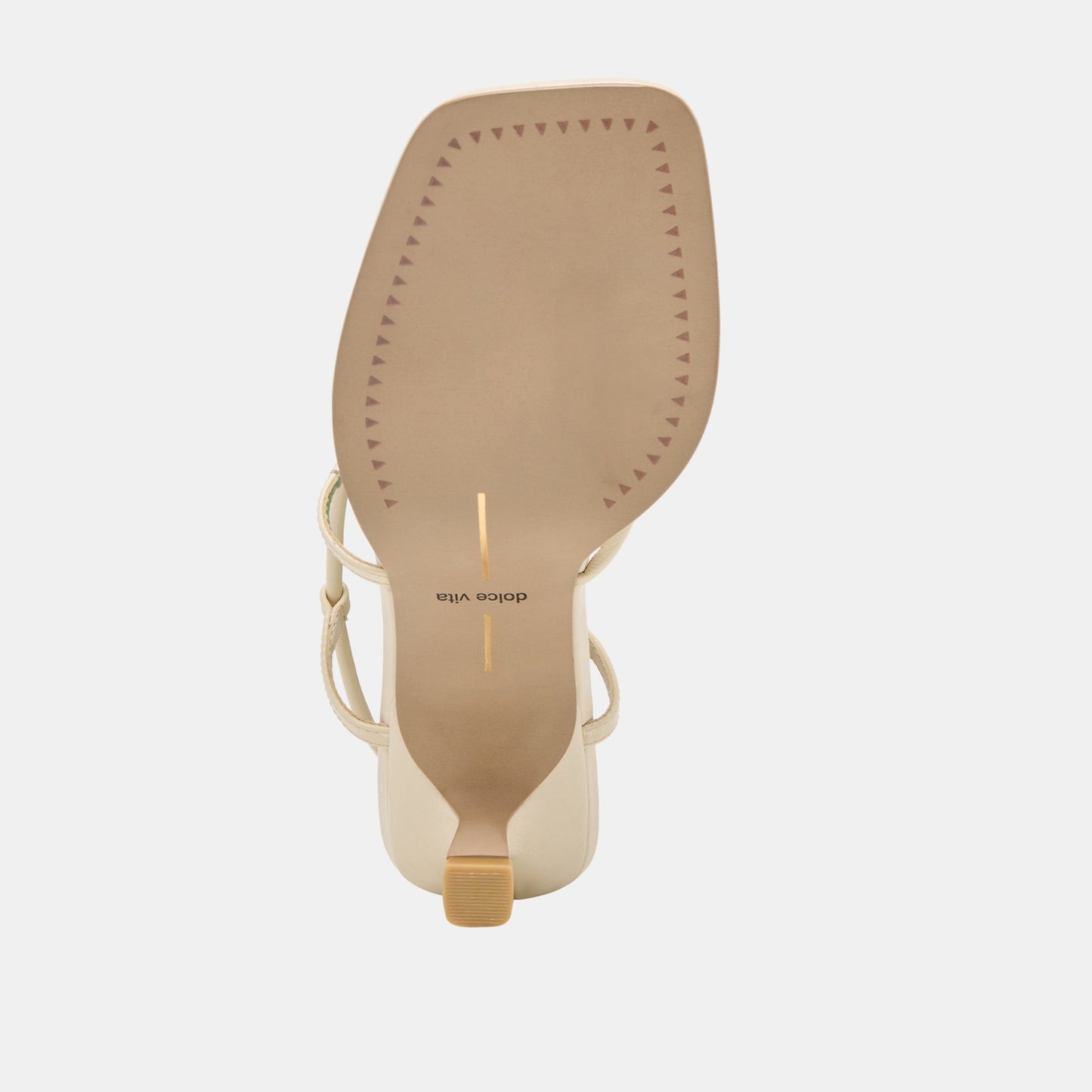 Manji Wide Creme Leather Heels