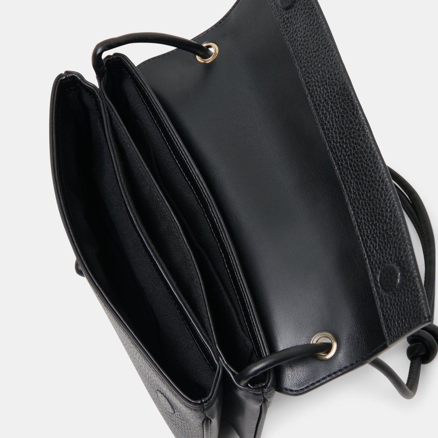 ALICE Black Leather Shoulder Bag