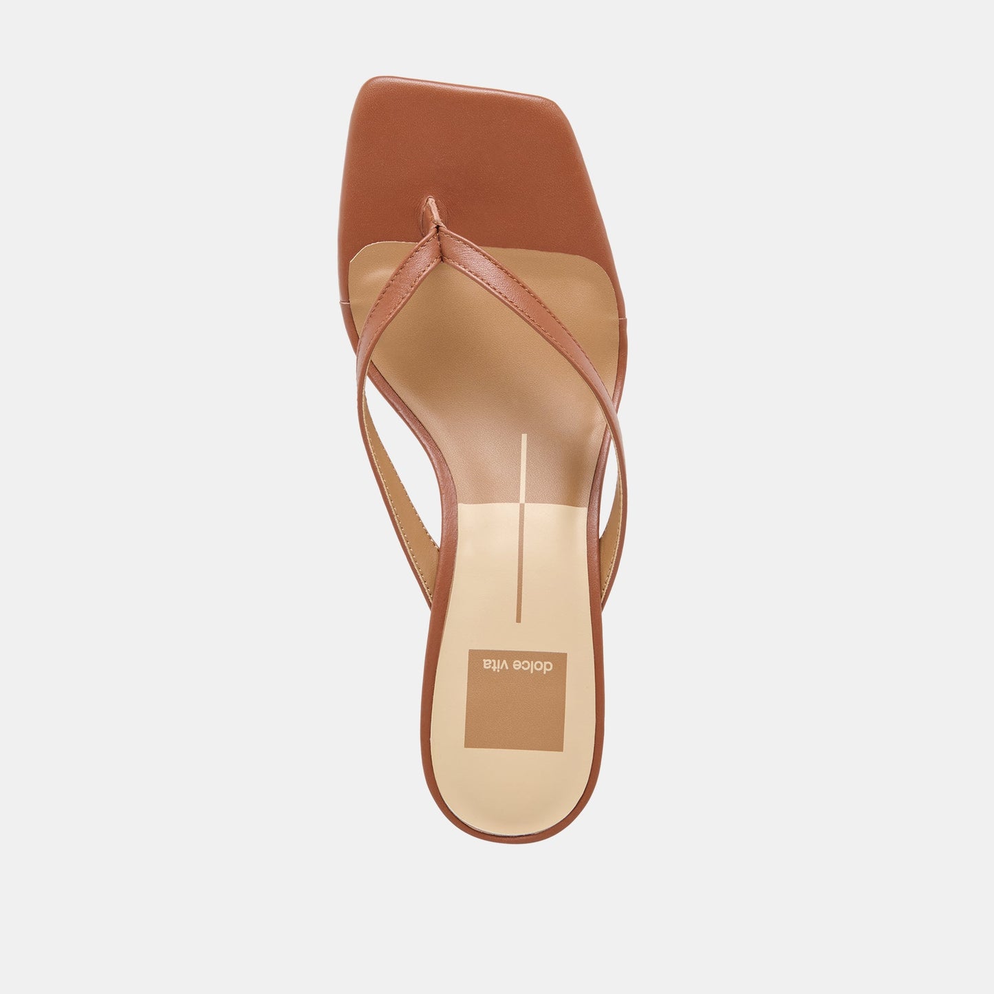 Ramia Cognac Leather Heels