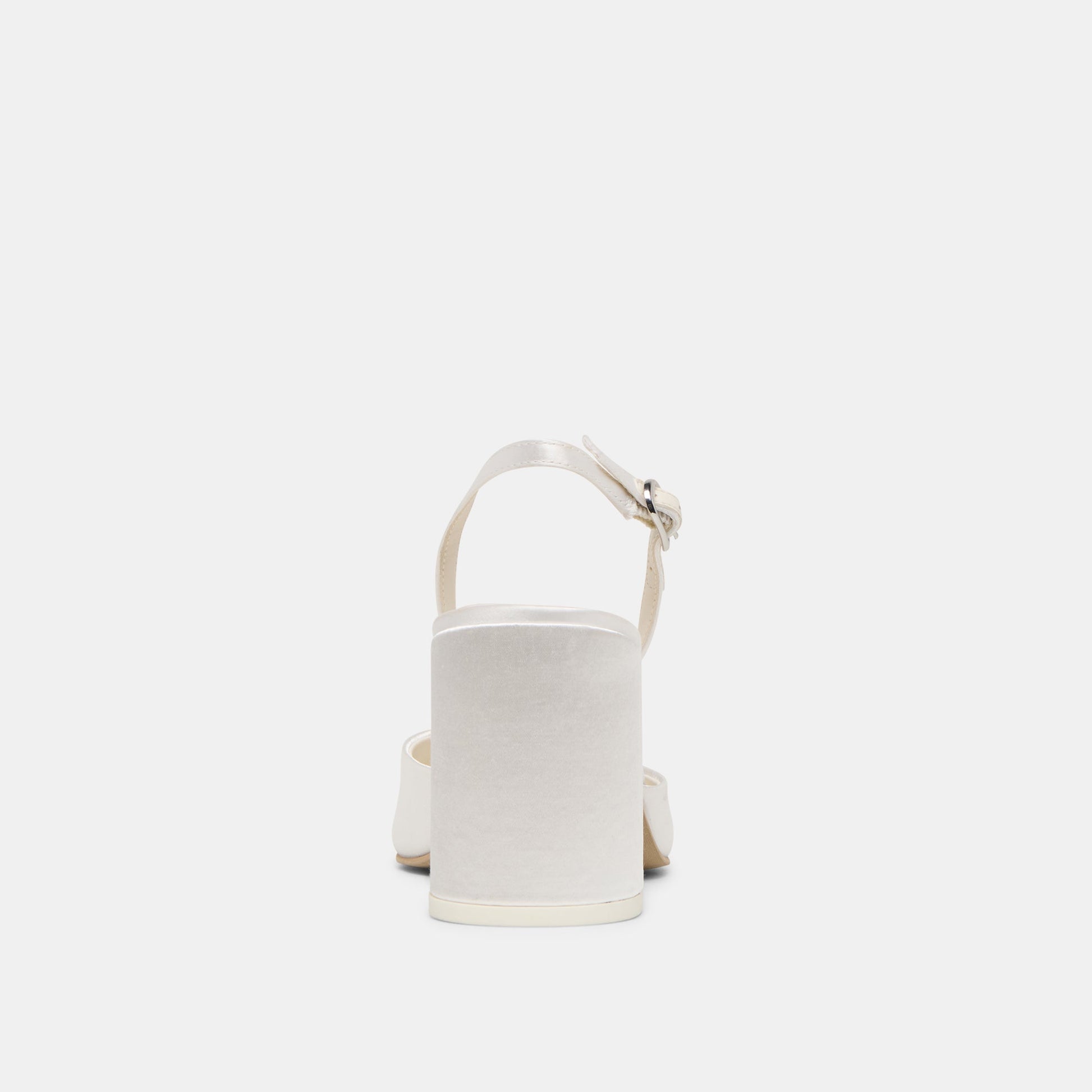 Carel True White Satin High Heels
