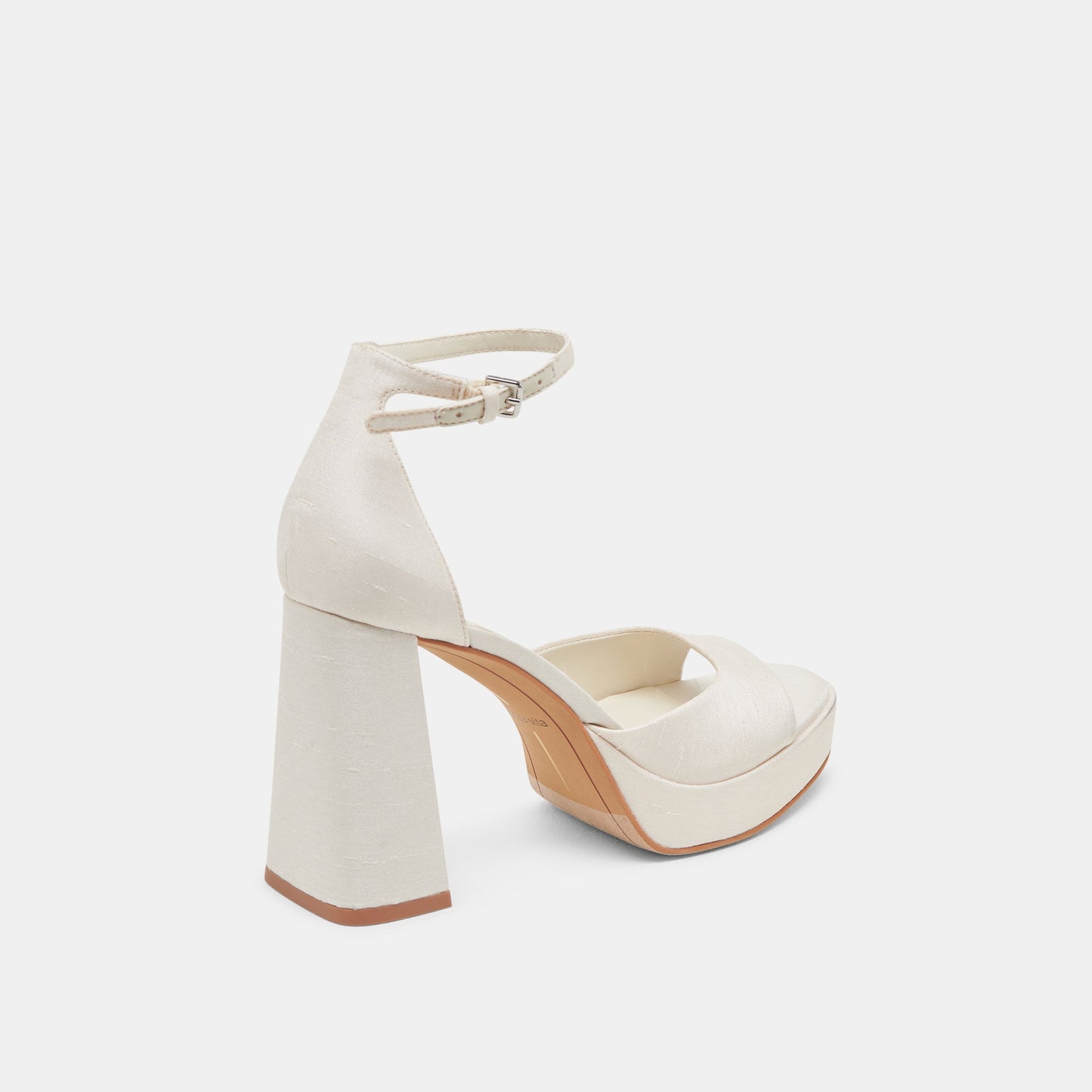 PANDRO HEELS WHITE SATIN
 – Dolce Vita