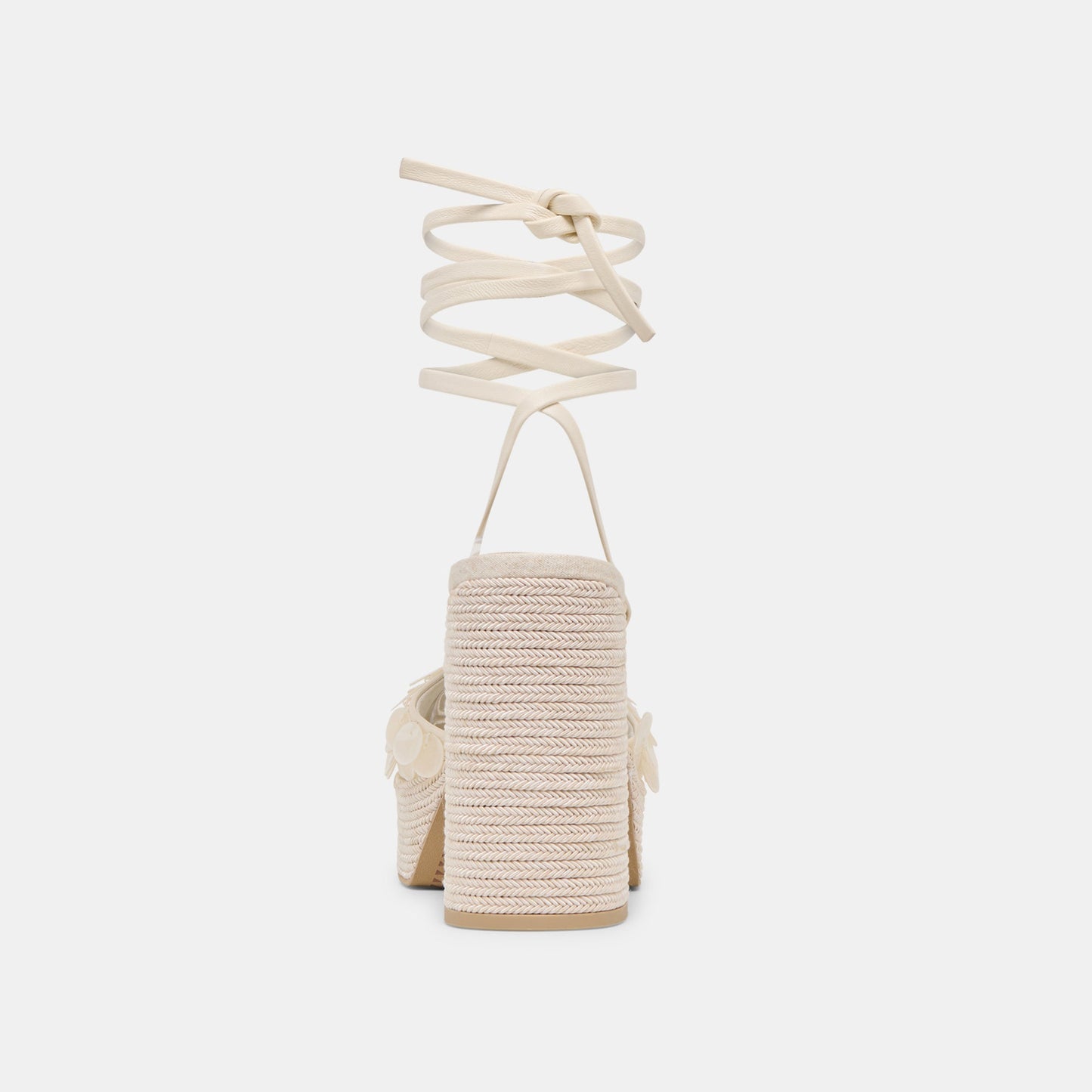 Dorthy Confetti Ivory Leather Heels
