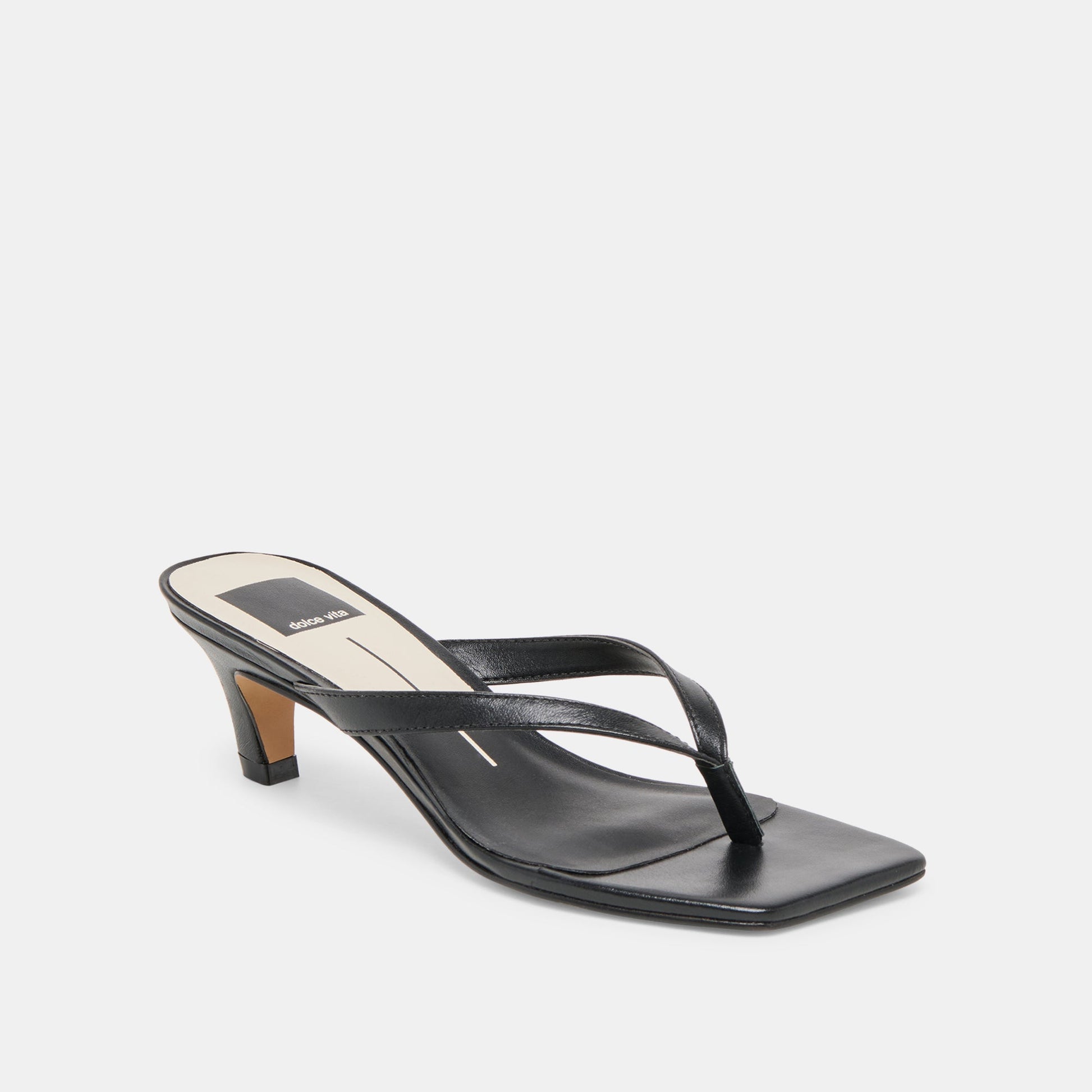 Ramia Black Leather Heels
