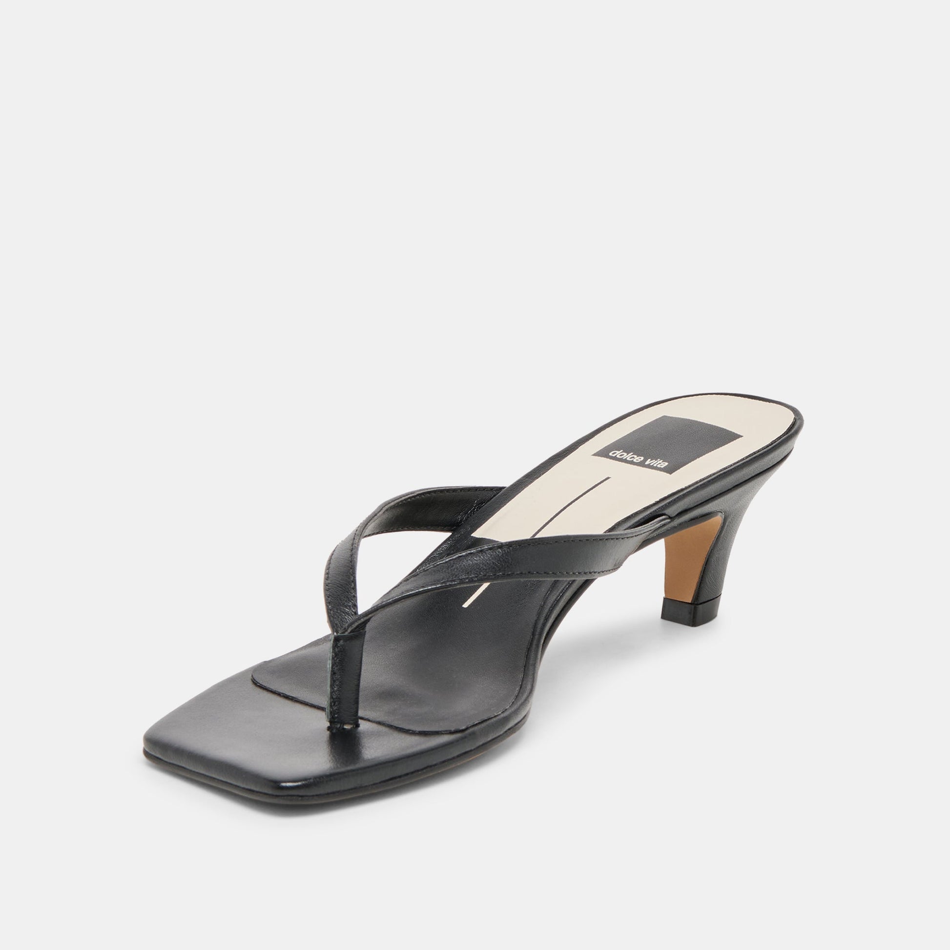 Ramia Black Leather Heels
