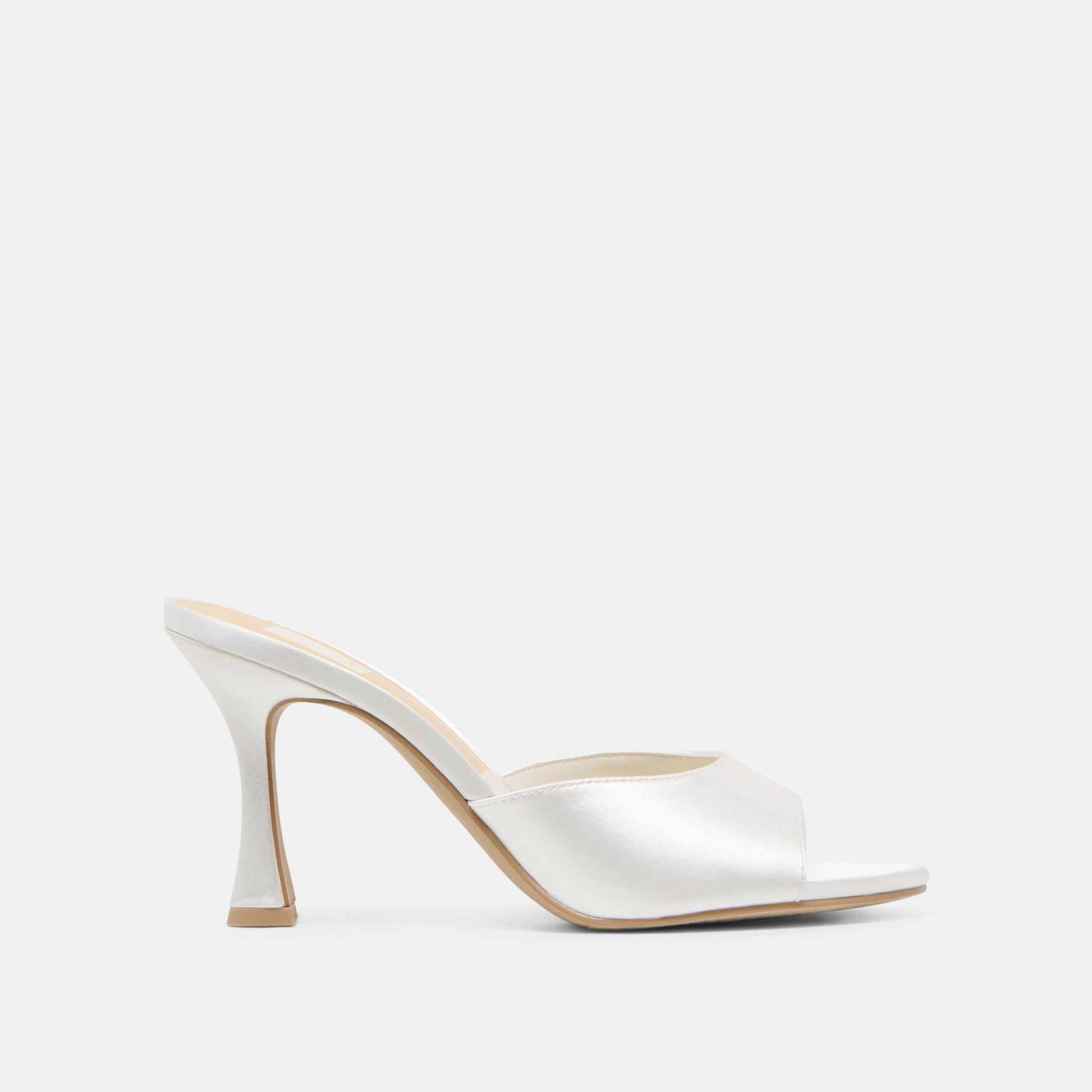Rosha True White Satin Heels