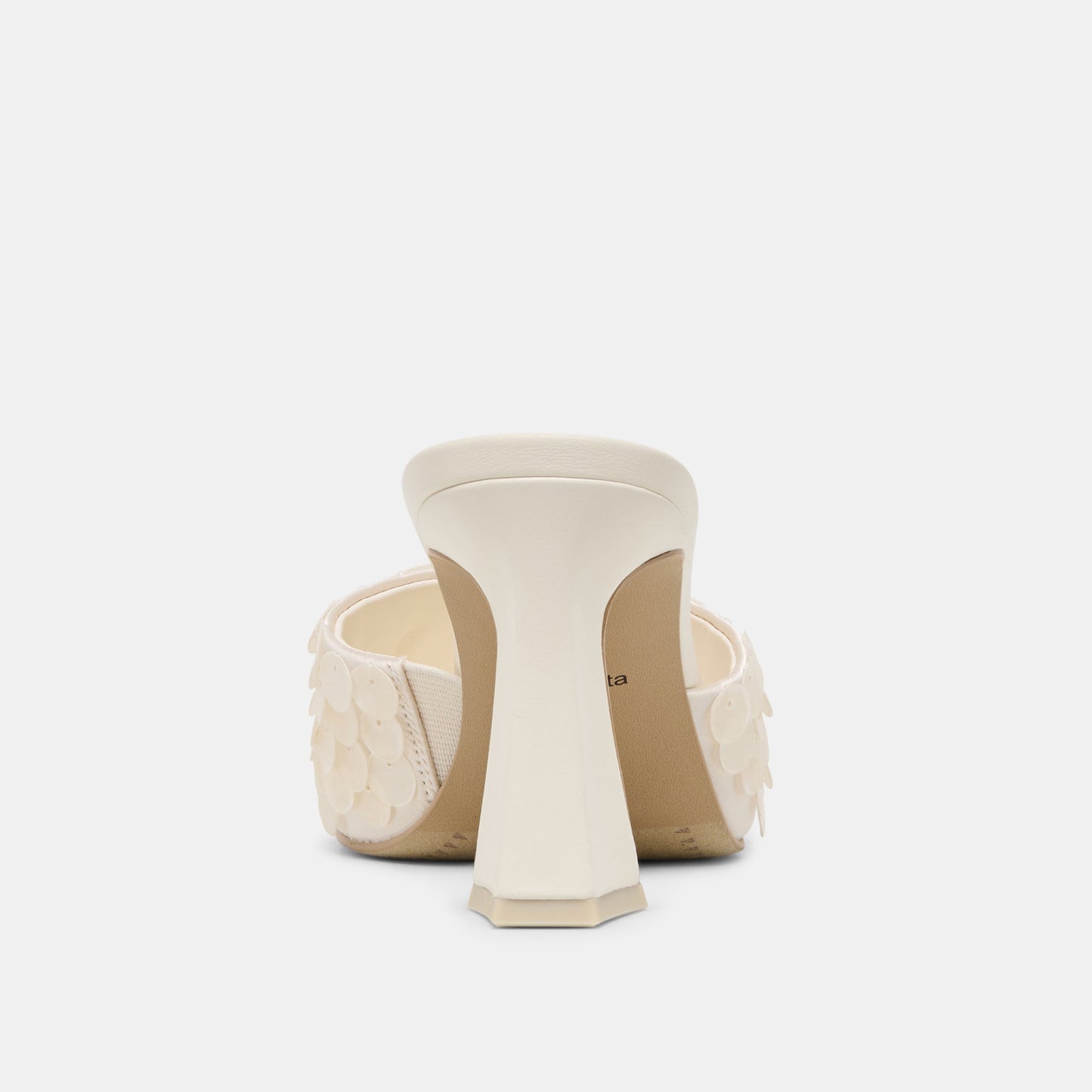Nandy Confetti Ivory Sequin Heels