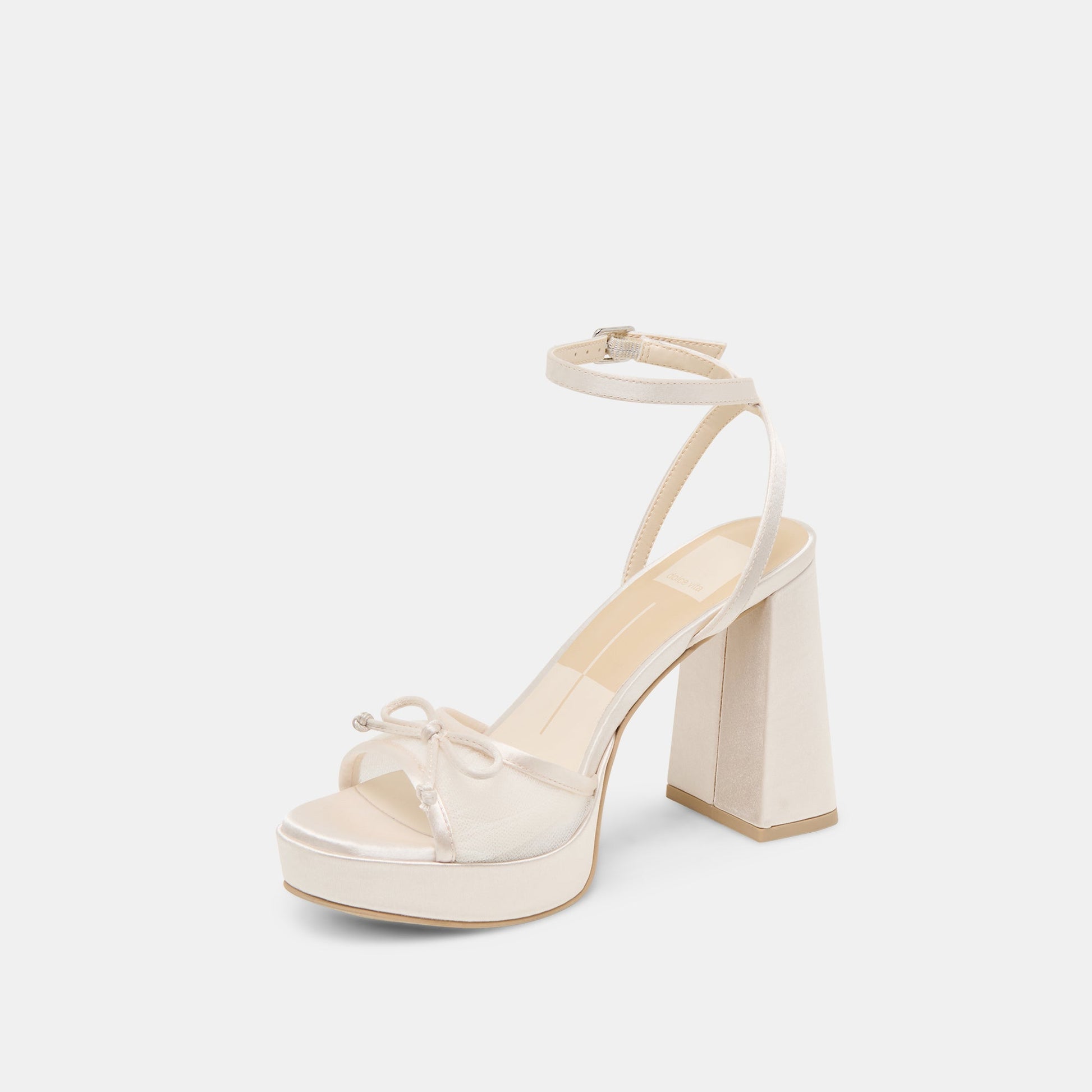 Pandor White Tulle Heels