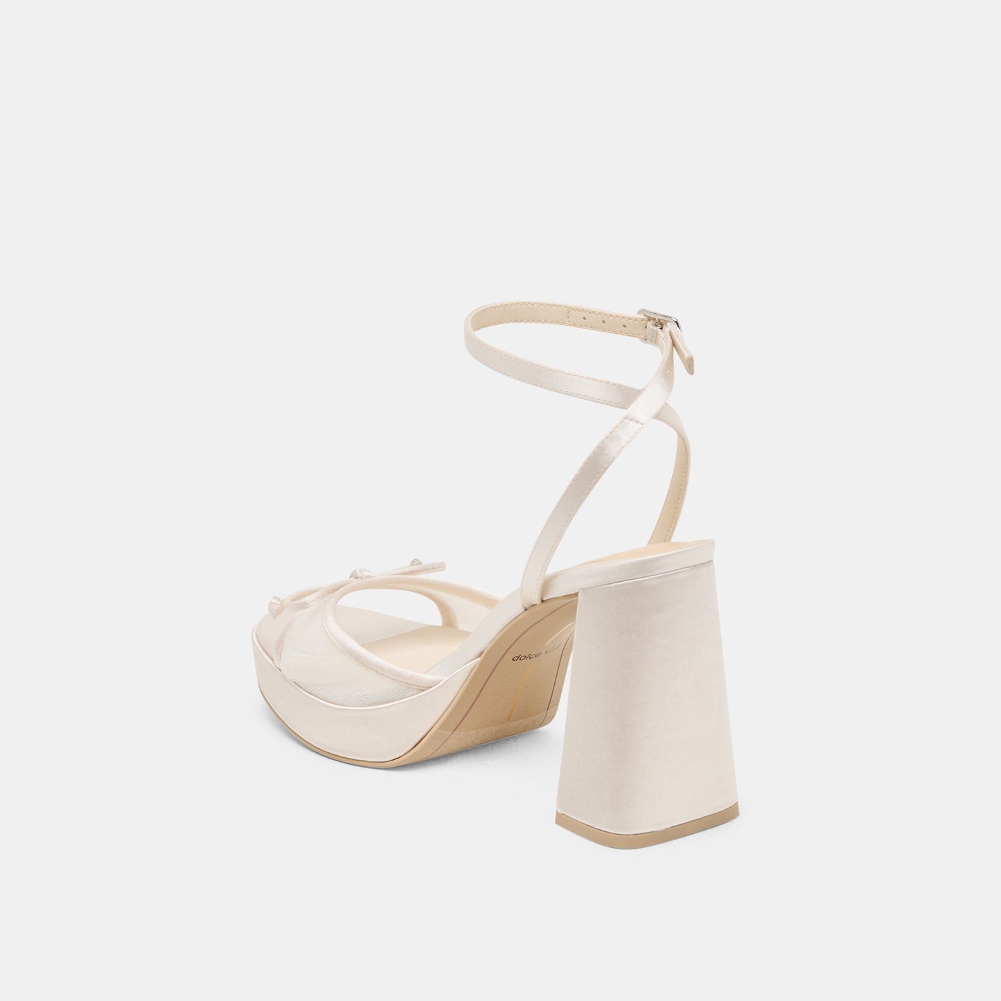 Pandor White Tulle Heels