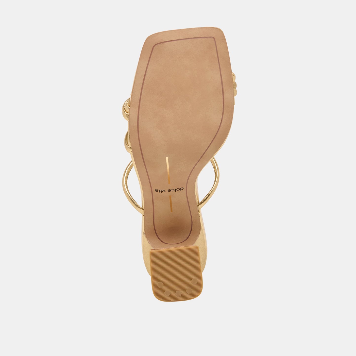 Alayna Gold Leather Heels