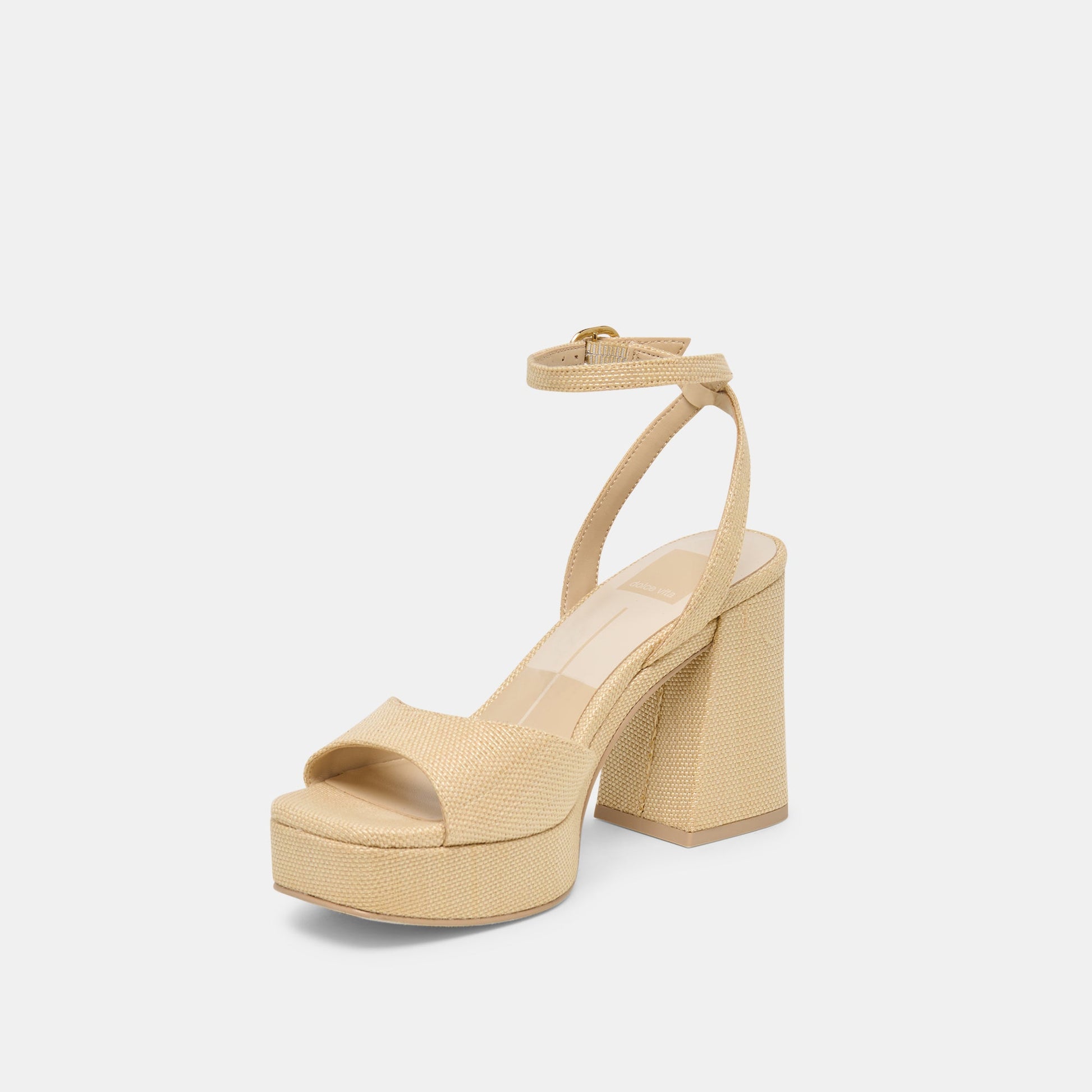 Felica Natural Raffia Heels