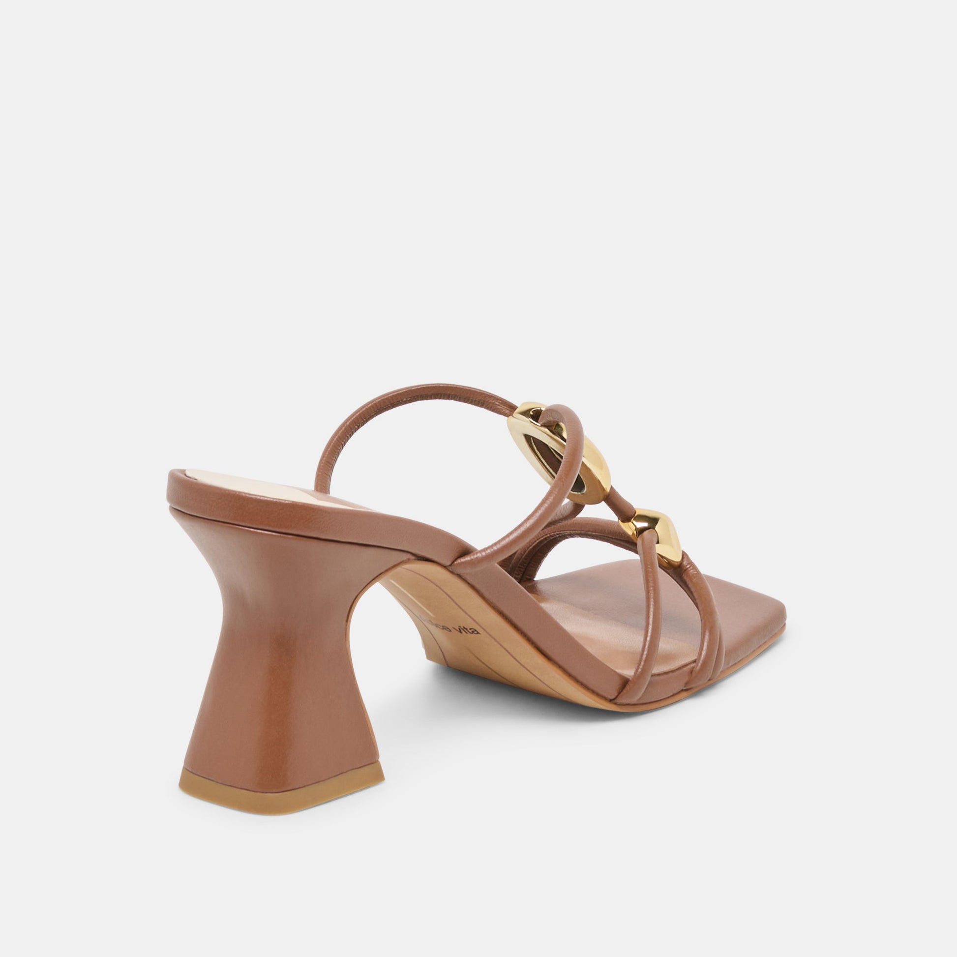Alayna Cognac Leather Heels