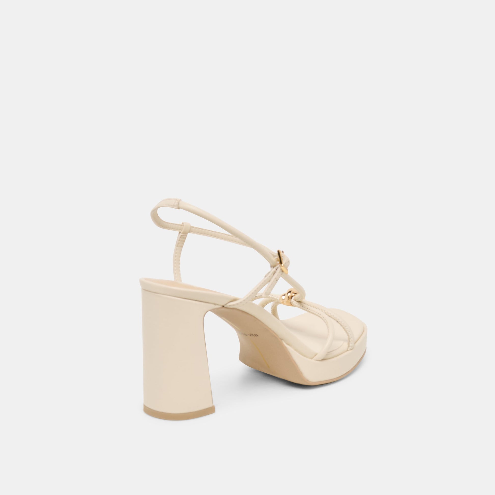 Odete Creme Leather Heels