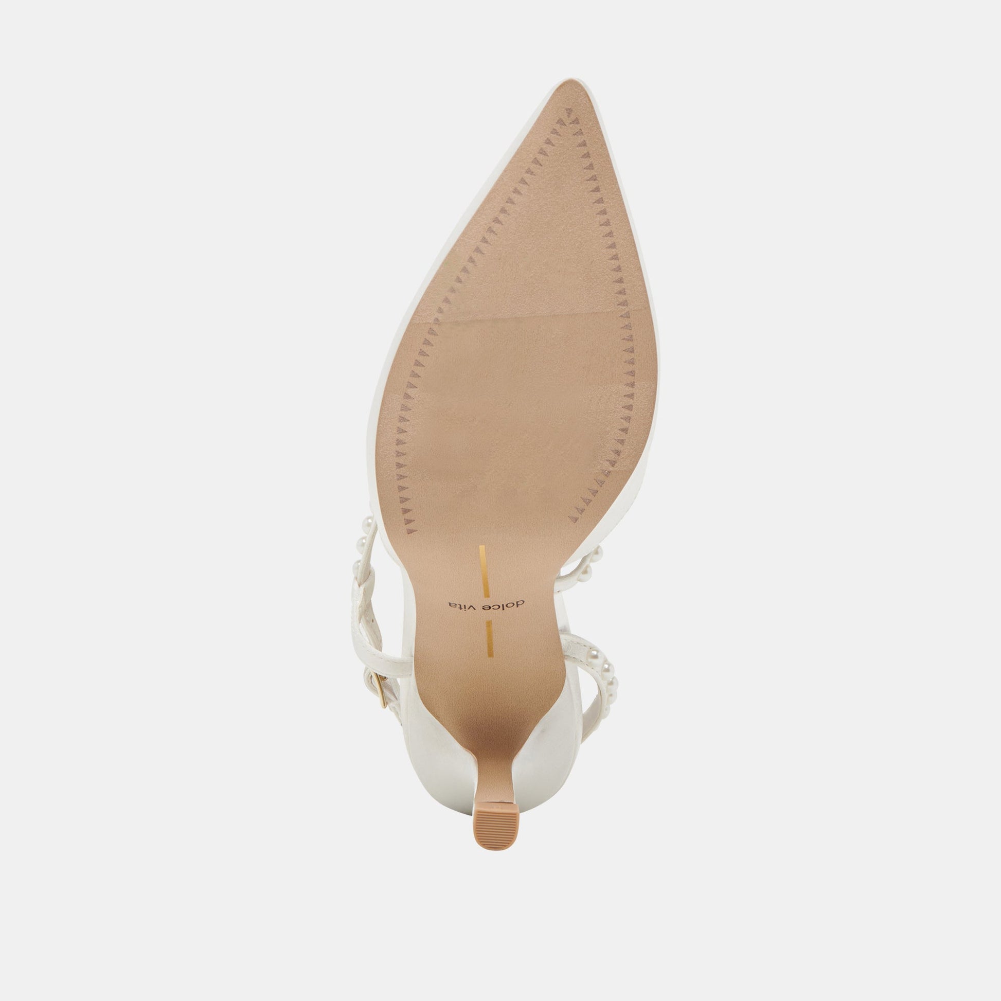 KAMRA PEARL HEELS TRUE WHITE SATIN
 – Dolce Vita