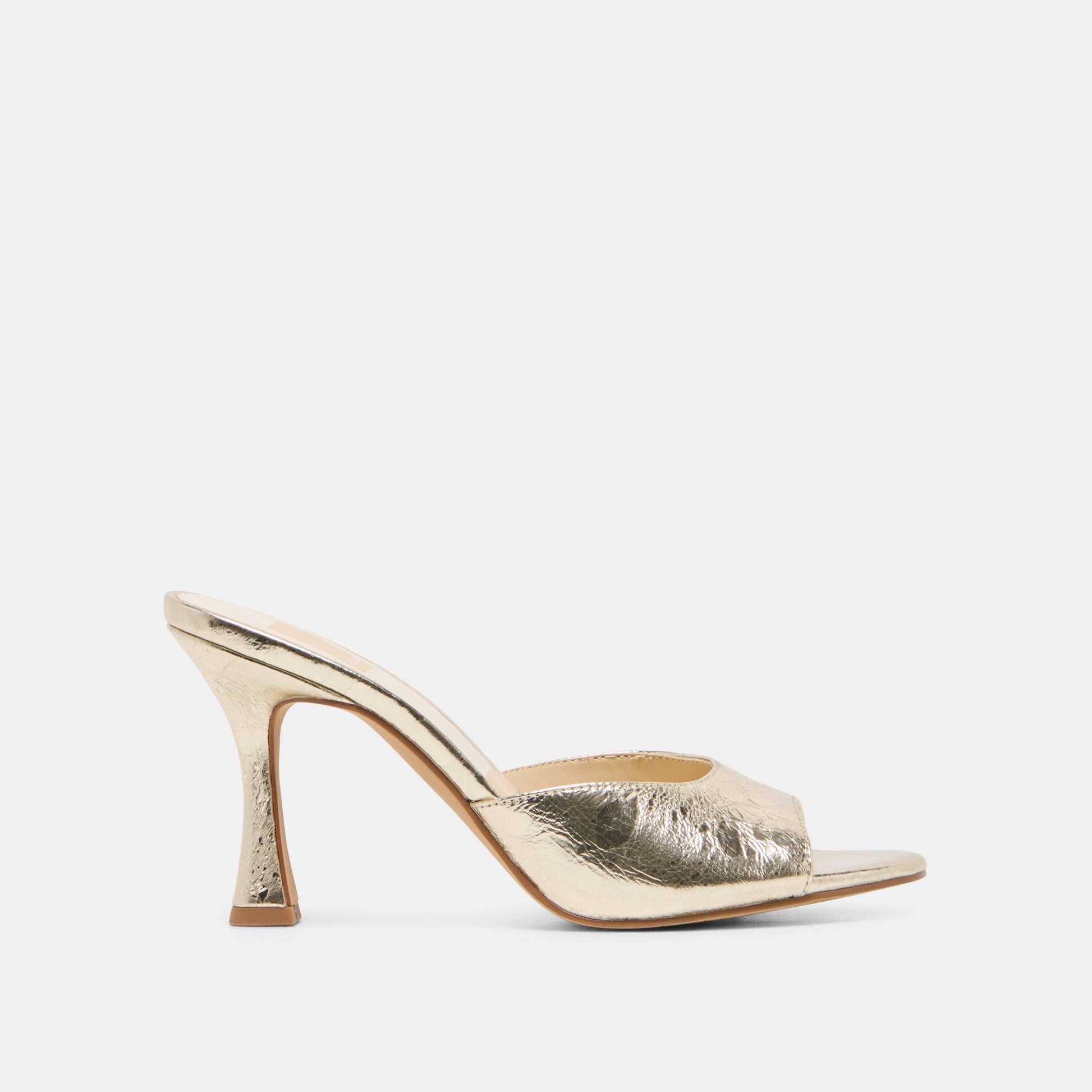 Rosha Platinum Distressed Leather Heels