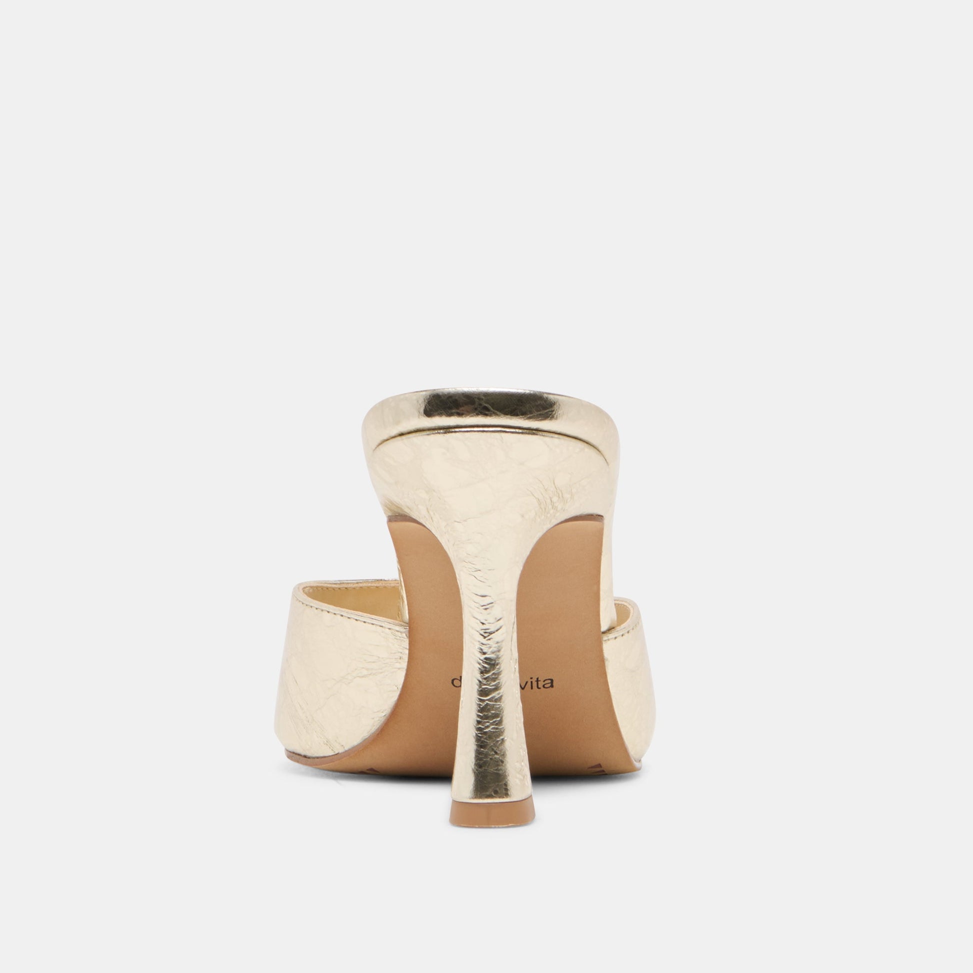 Rosha Platinum Distressed Leather Heels