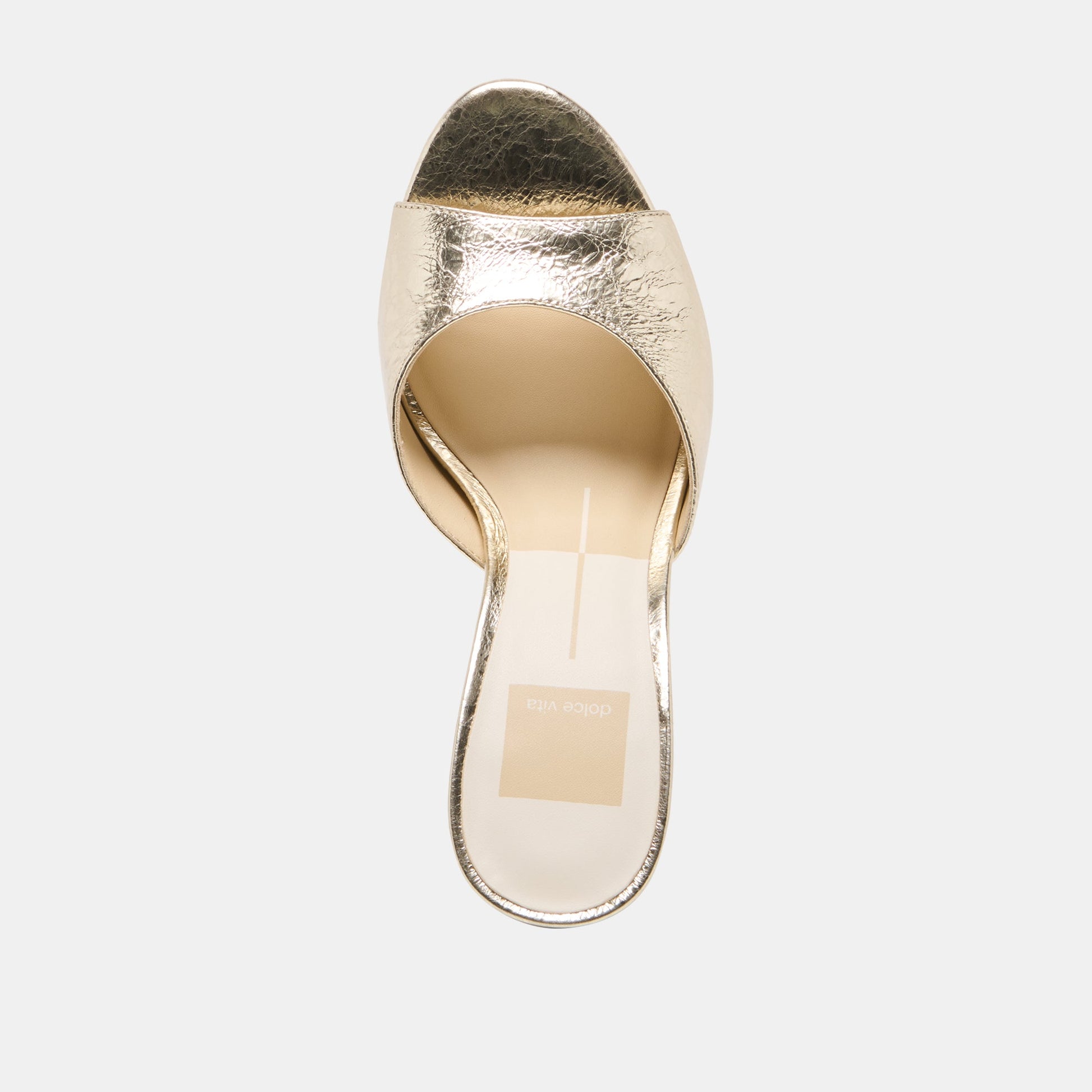 Rosha Platinum Distressed Leather Heels