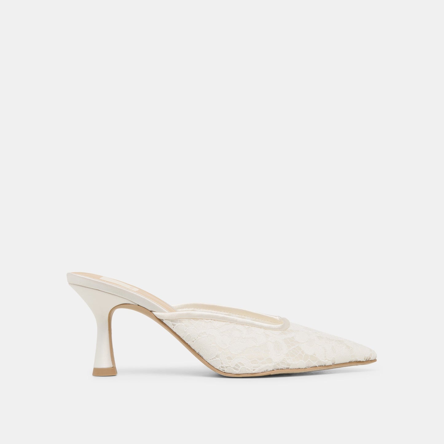 Cleo High True White Lace Heels