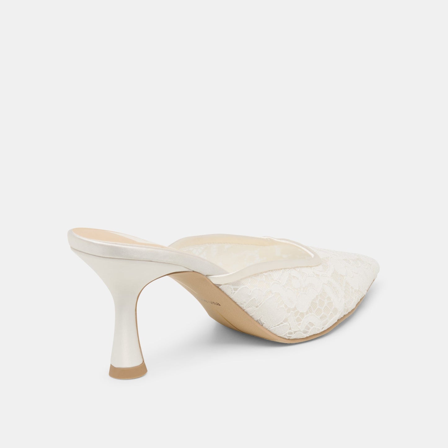 Cleo High True White Lace Heels