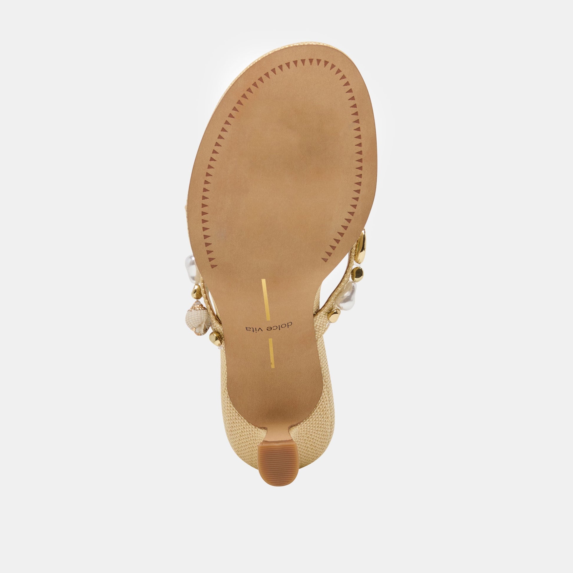 Daksie Lt Natural Raffia Heels