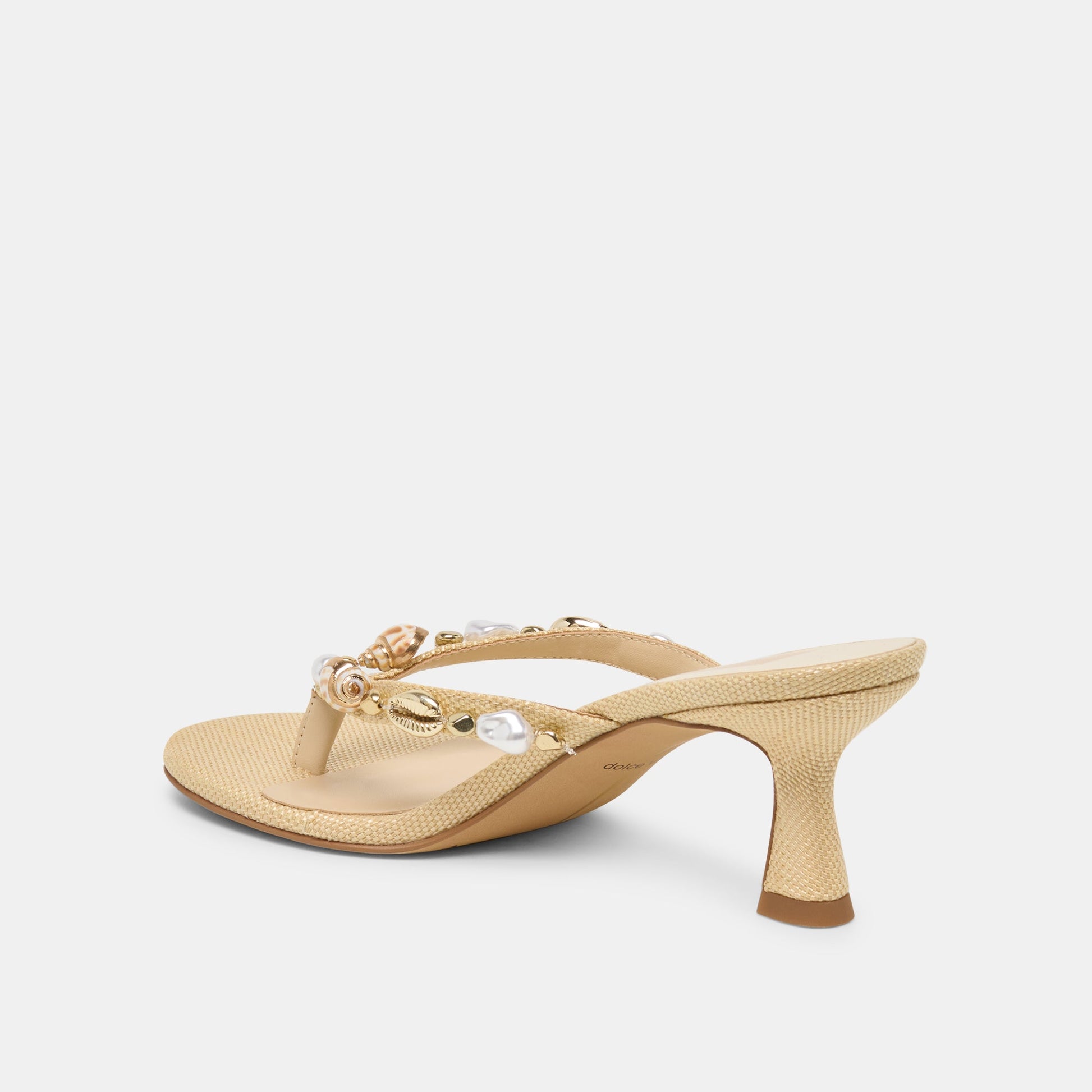 Daksie Lt Natural Raffia Heels