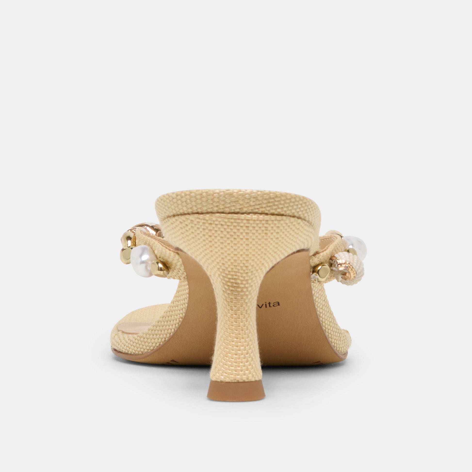 Daksie Lt Natural Raffia Heels