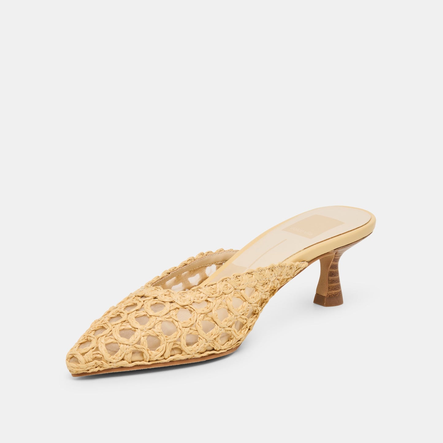 Cleo Loop Natural Raffia Heels