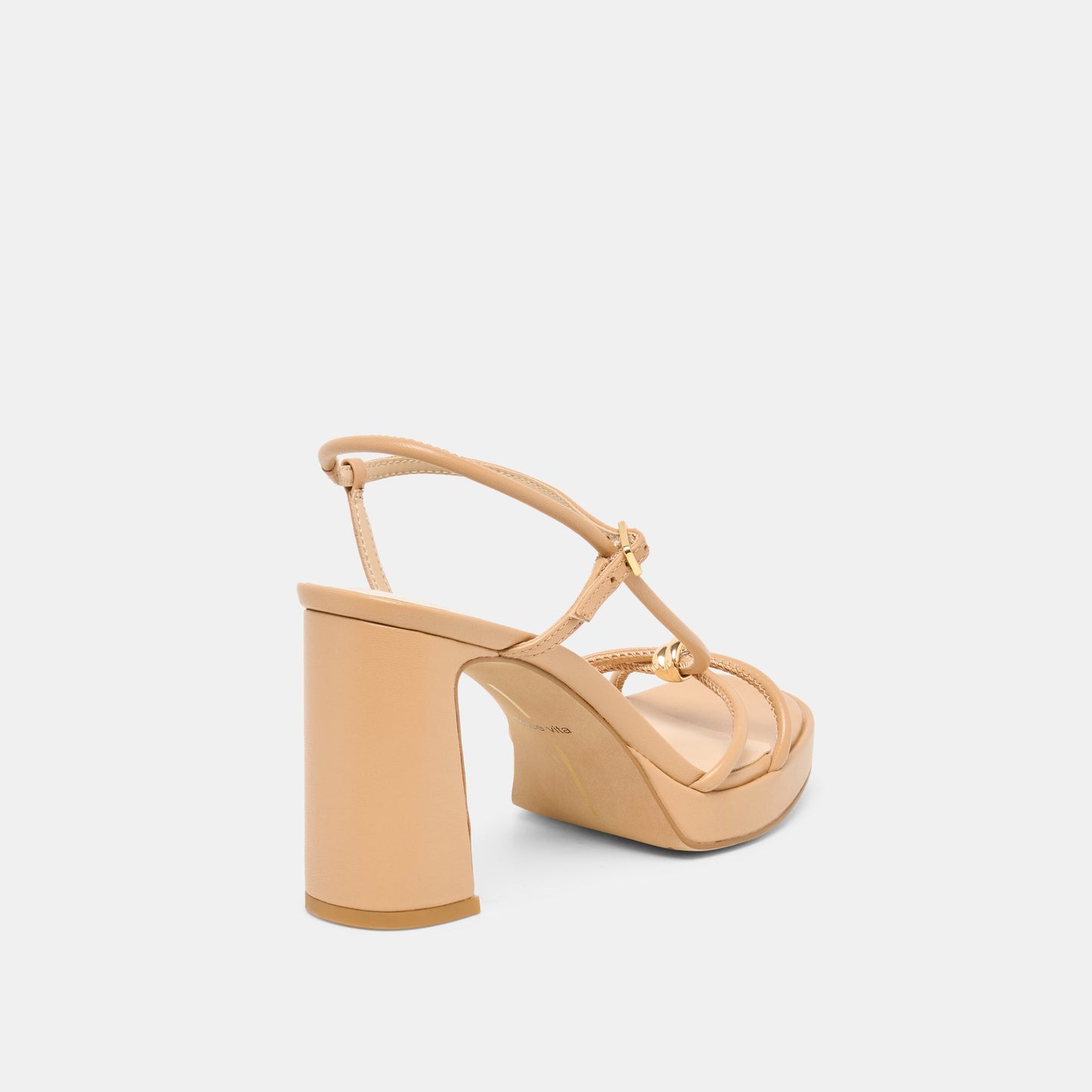 Odete Lt Tan Leather Heels