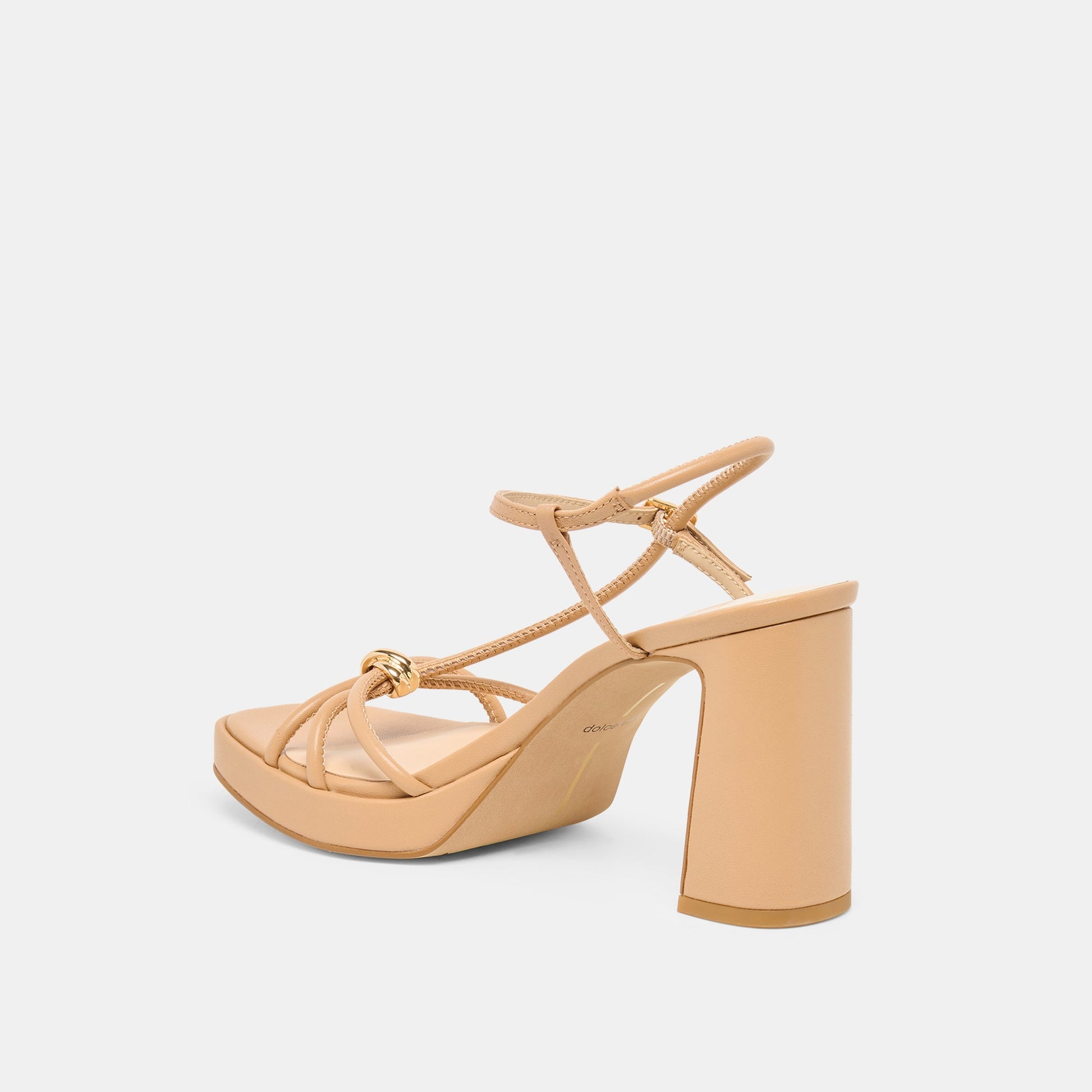 Odete Lt Tan Leather Heels