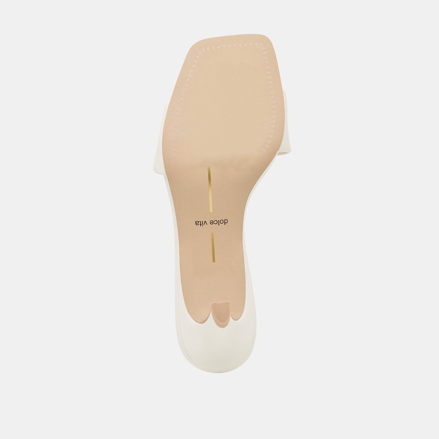 Rexa True White Leather Heels