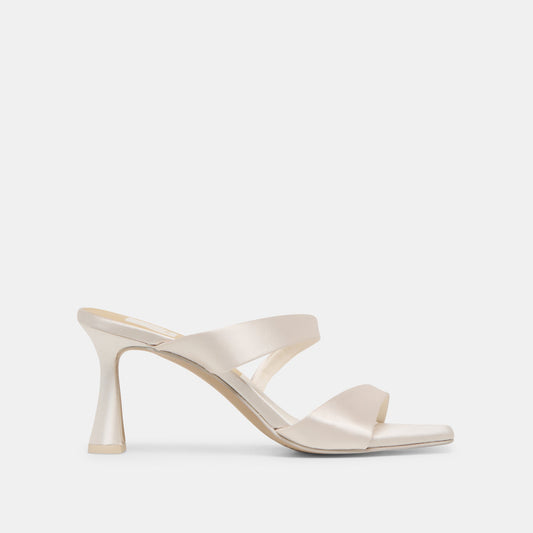 Icelyn Ivory Satin Heels